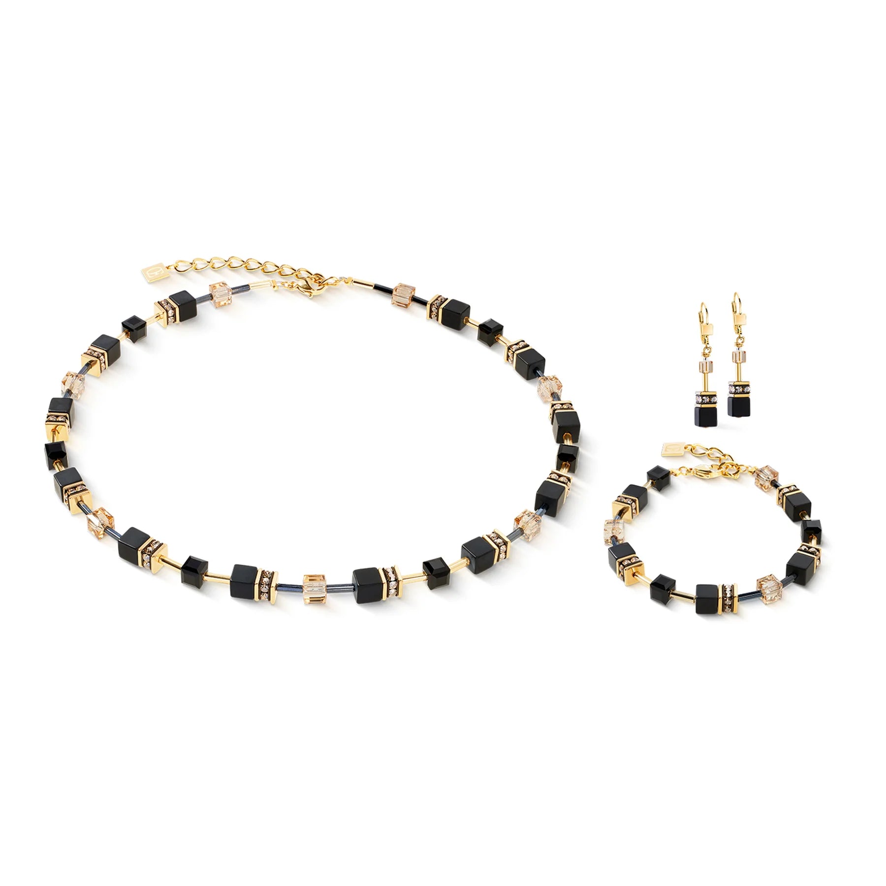 Coeur De Lion - GeoCube MIDNIGHT Black Onyx Necklace