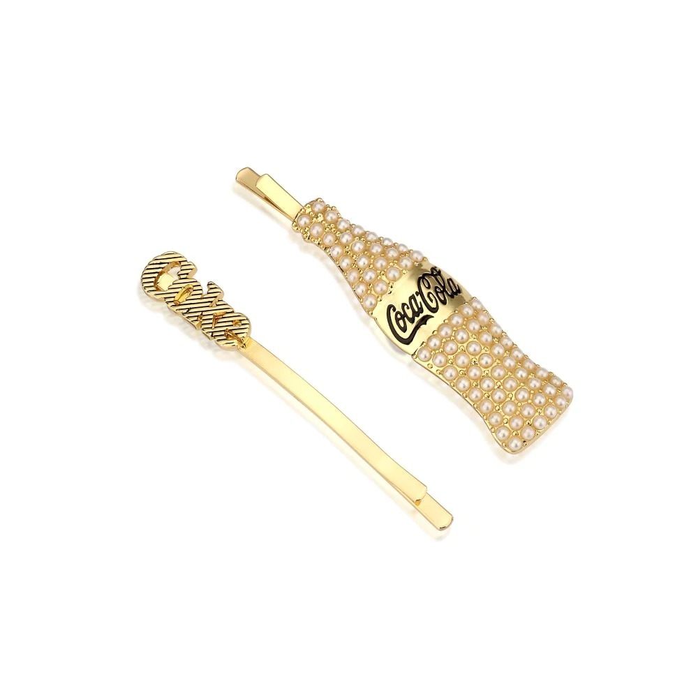 Coke Collection - Gold Coca-Cola Bottle Hair Pins