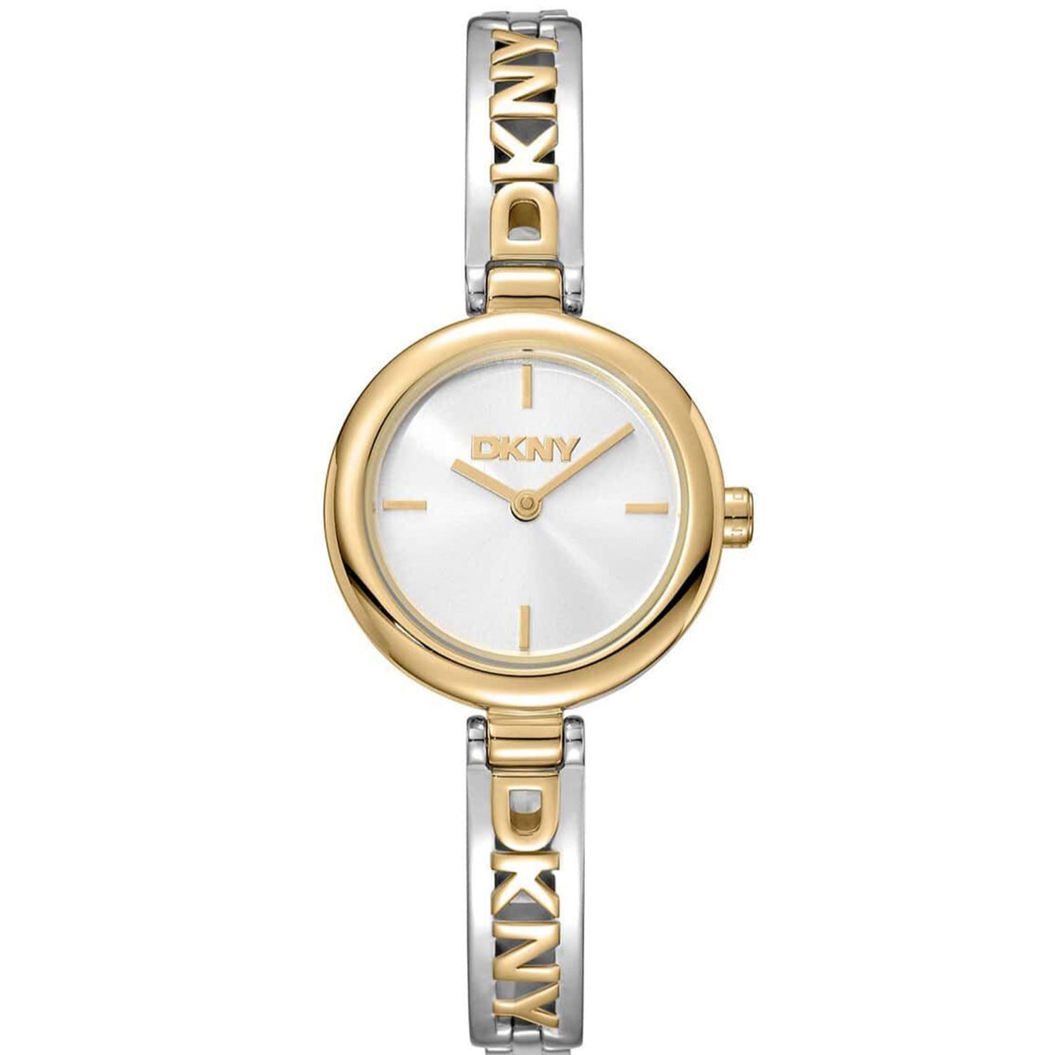 DKNY Dainty Two Tone Silver Gold Ladies Watch