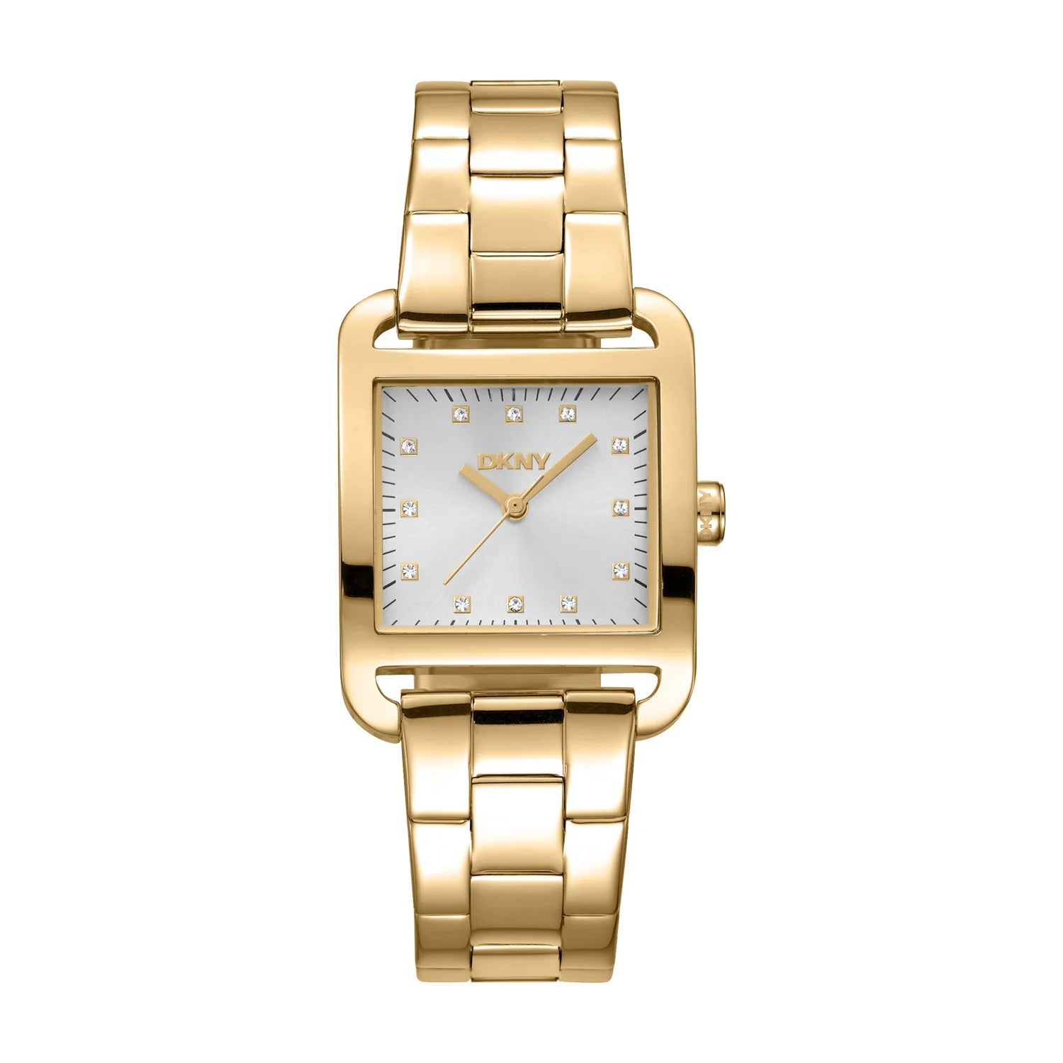 DKNY City Midi Silver Dial Gold Stainless Steel Watchl Ladies Watch