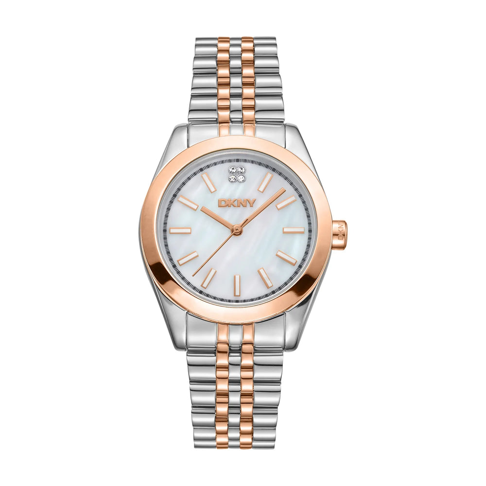 DKNY Nolita Midi Two Tone Silver Rose Gold Ladies Watch