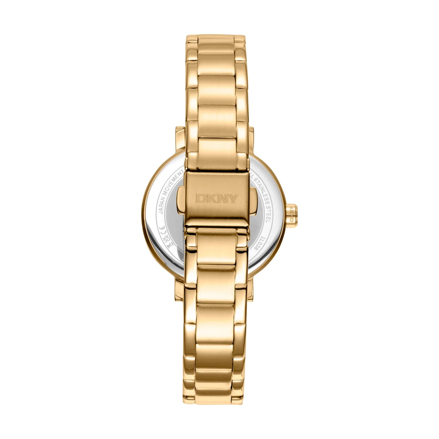 DKNY Soho Glitz Silver Dial Gold Tone Stainless Steel Ladies Watch