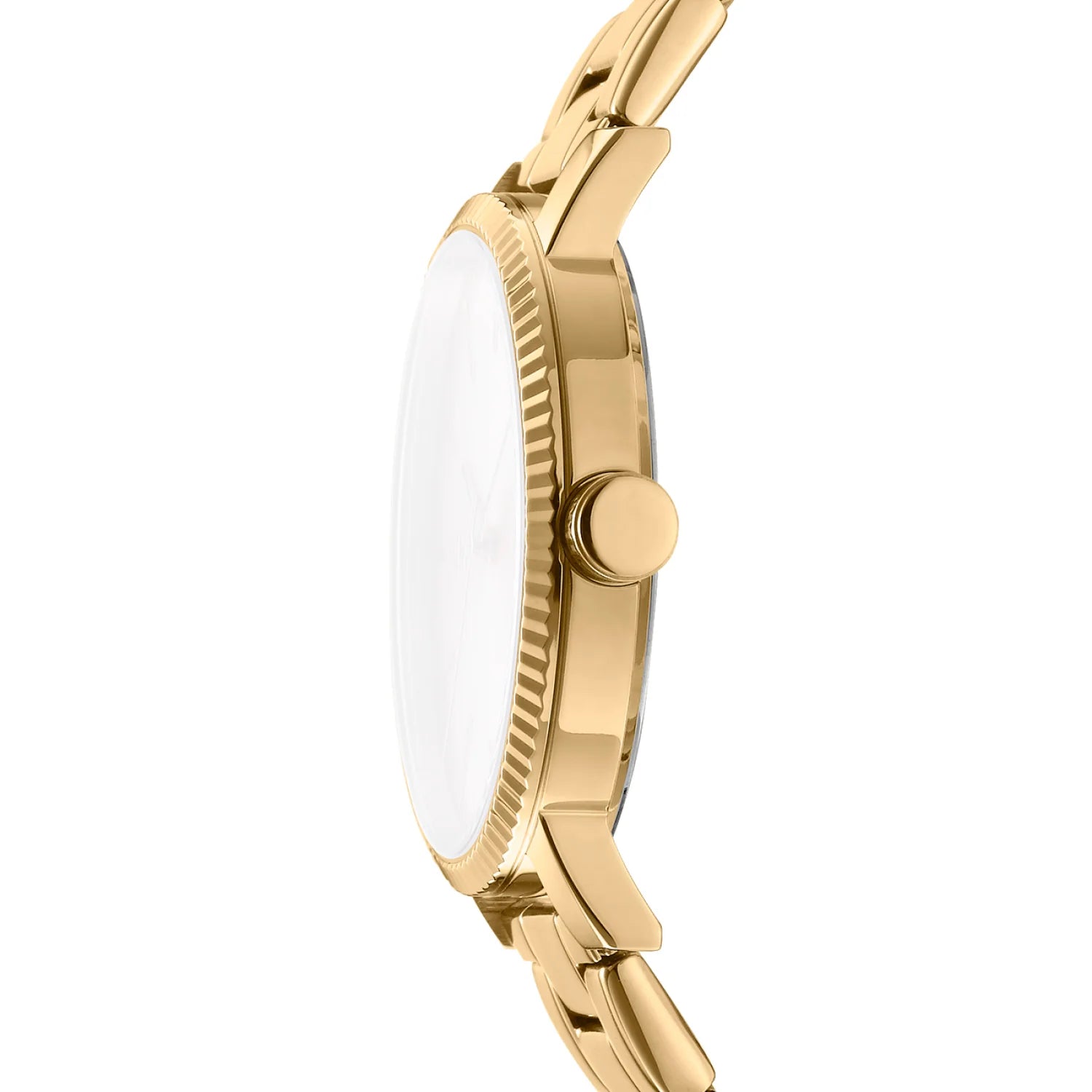 DKNY Soho Maxi Champagne Dial Gold Stainless Steel Watch Ladies Watch