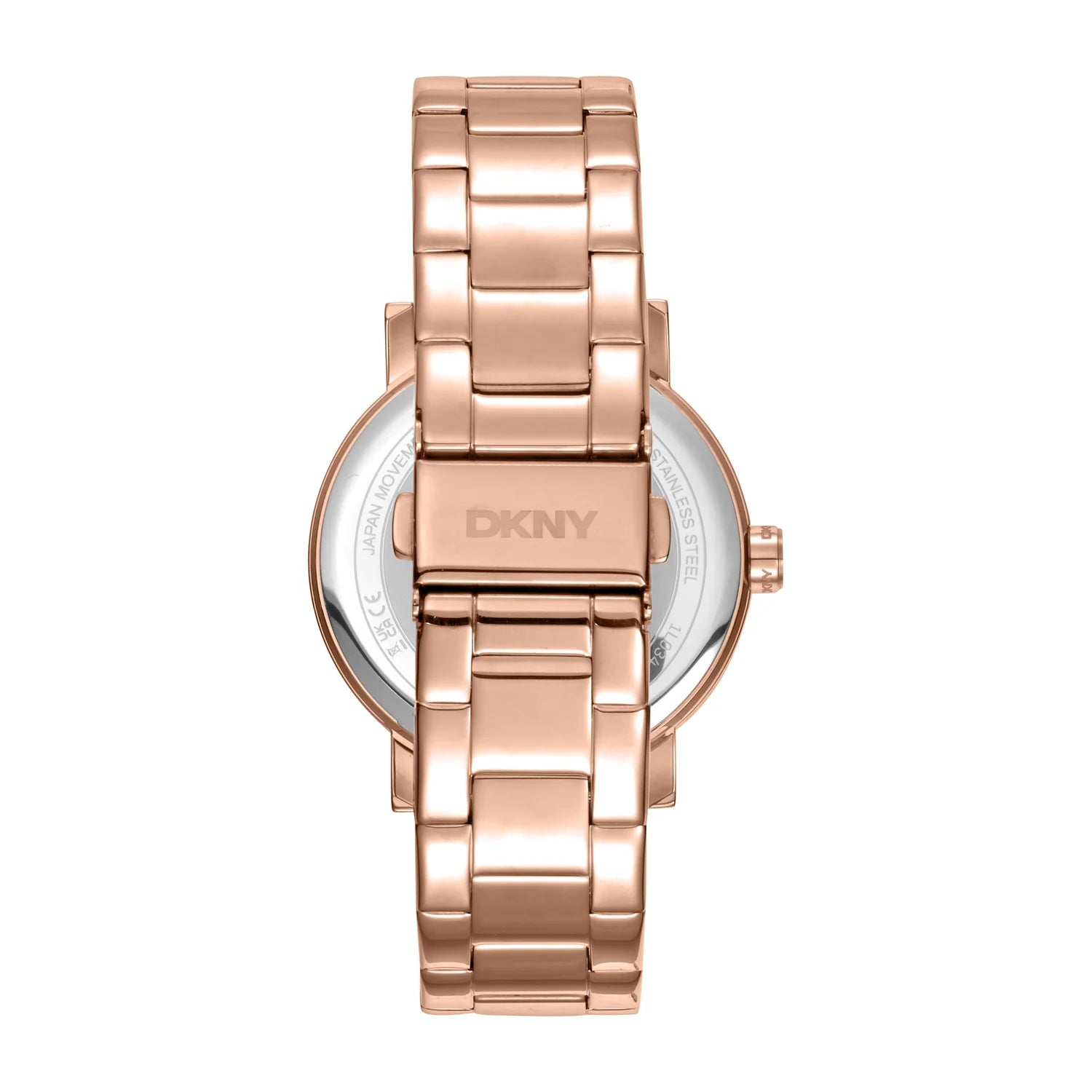 DKNY Soho Maxi Rose Gold Dial Stainless Steel Watch Ladies Watch