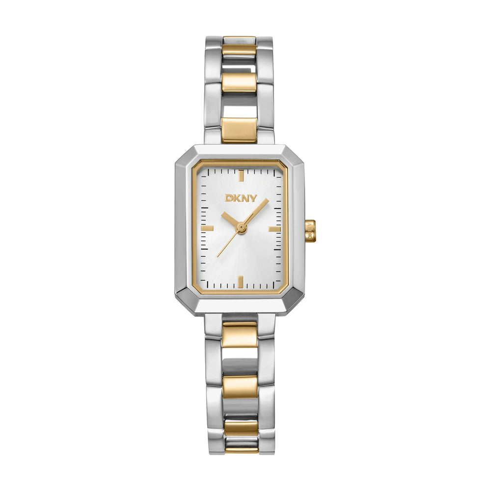 DKNY Uptown Midi Two Tone Silver Gold Ladies Watch