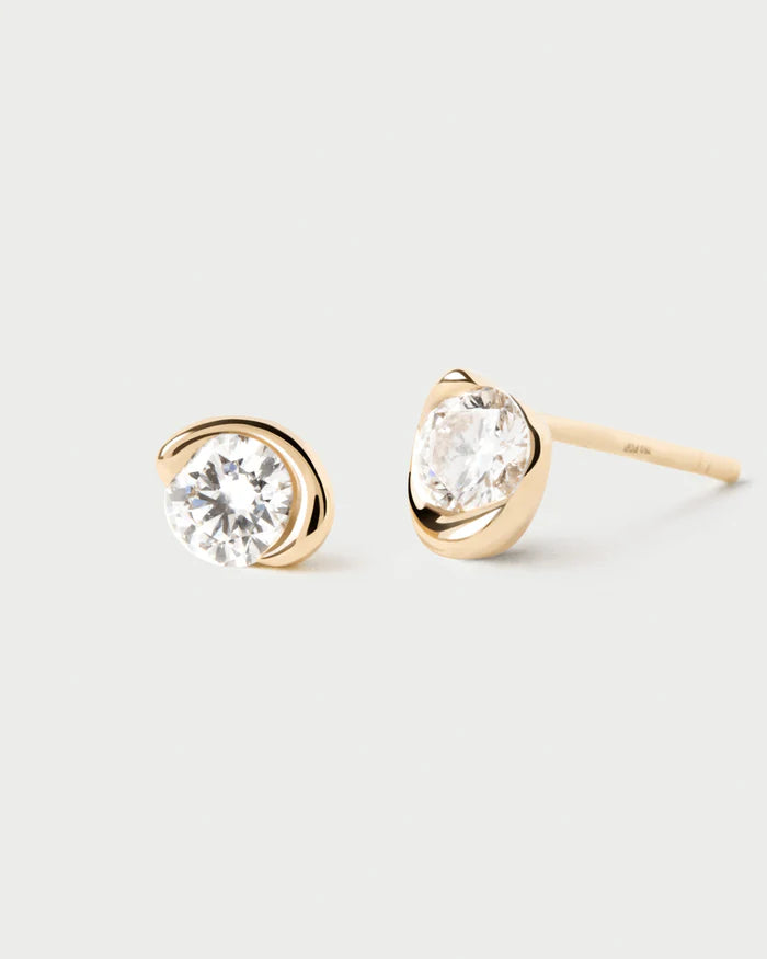 Delia 18ct Gold Lab Diamond Stud Earrings