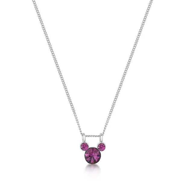 Disney Mickey Mouse Birthstone Necklace
