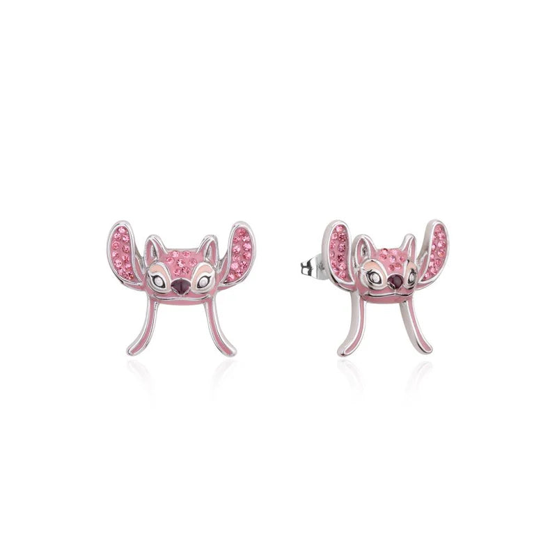 Disney - Lilo & Stitch Angel Pink Crystal Stud Earrings