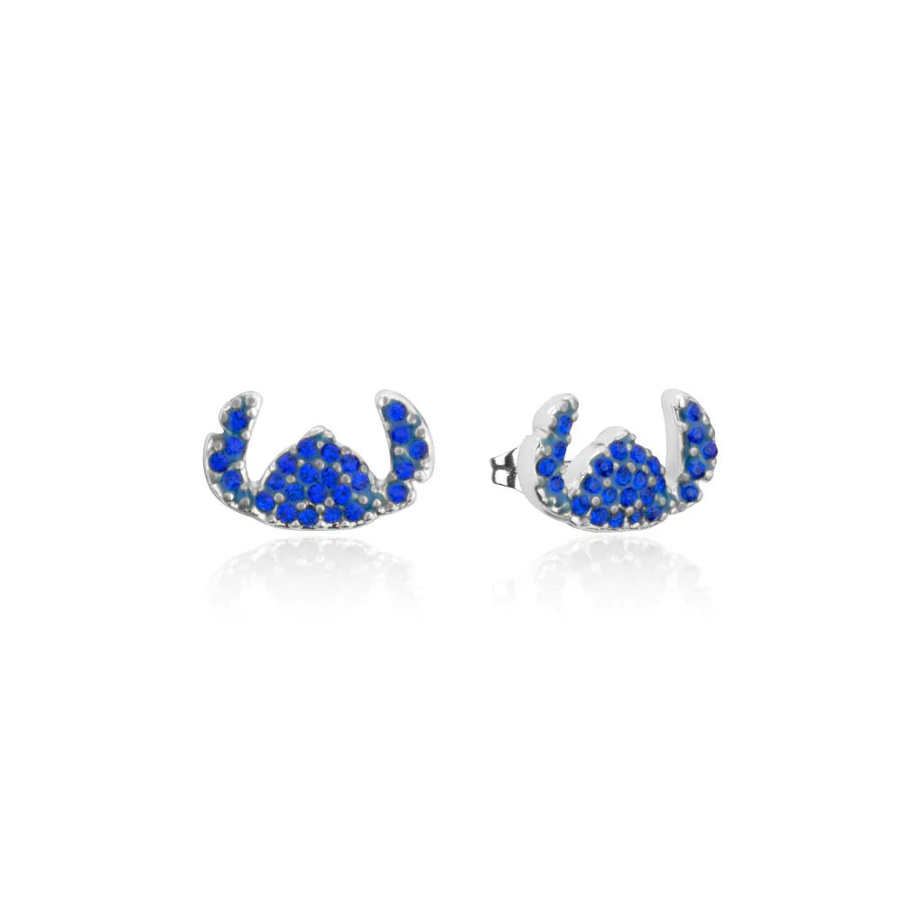 Disney - Lilo & Stitch Blue Crystal Sillhouette Stud Earrings