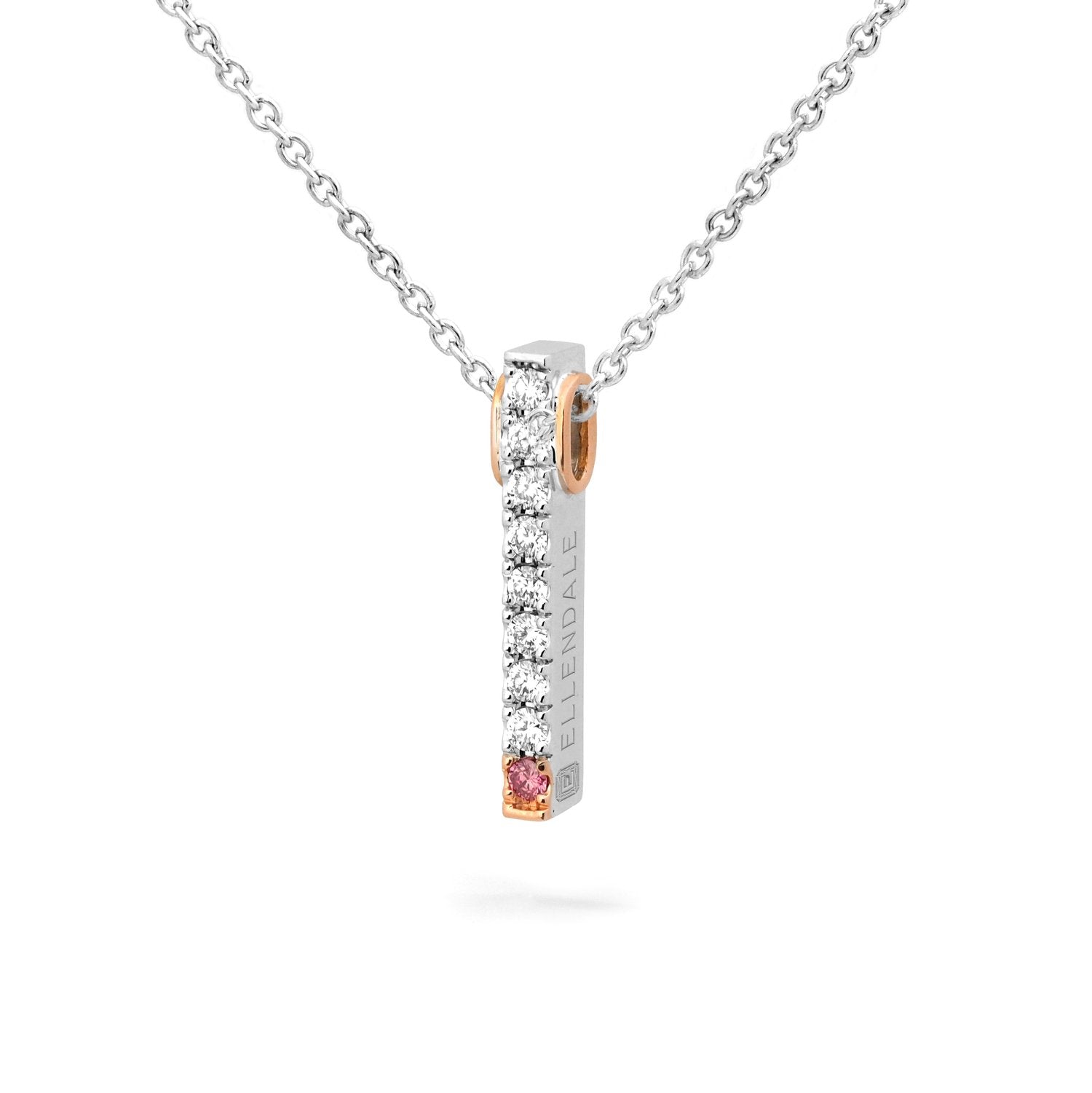 0.02ct Pink Diamond Pendant