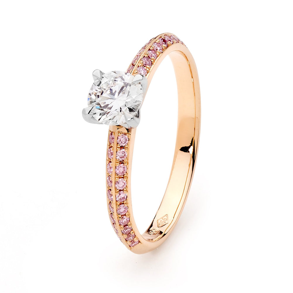 Gabriella 18ct Rose Gold  Argyle Pink Diamond Engagement Ring