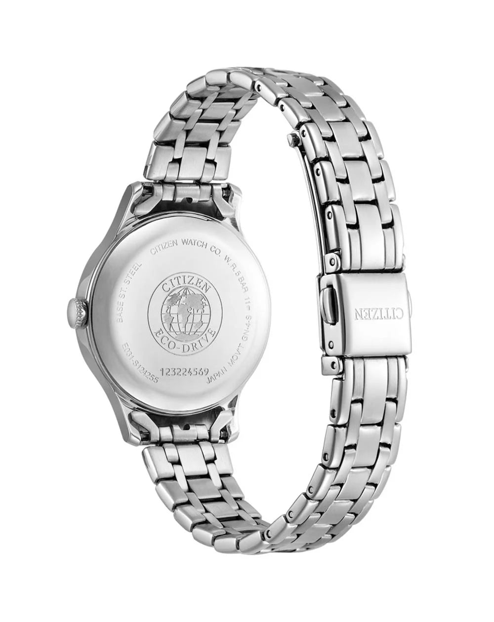 Ladies Silver Eco-Drive Silver