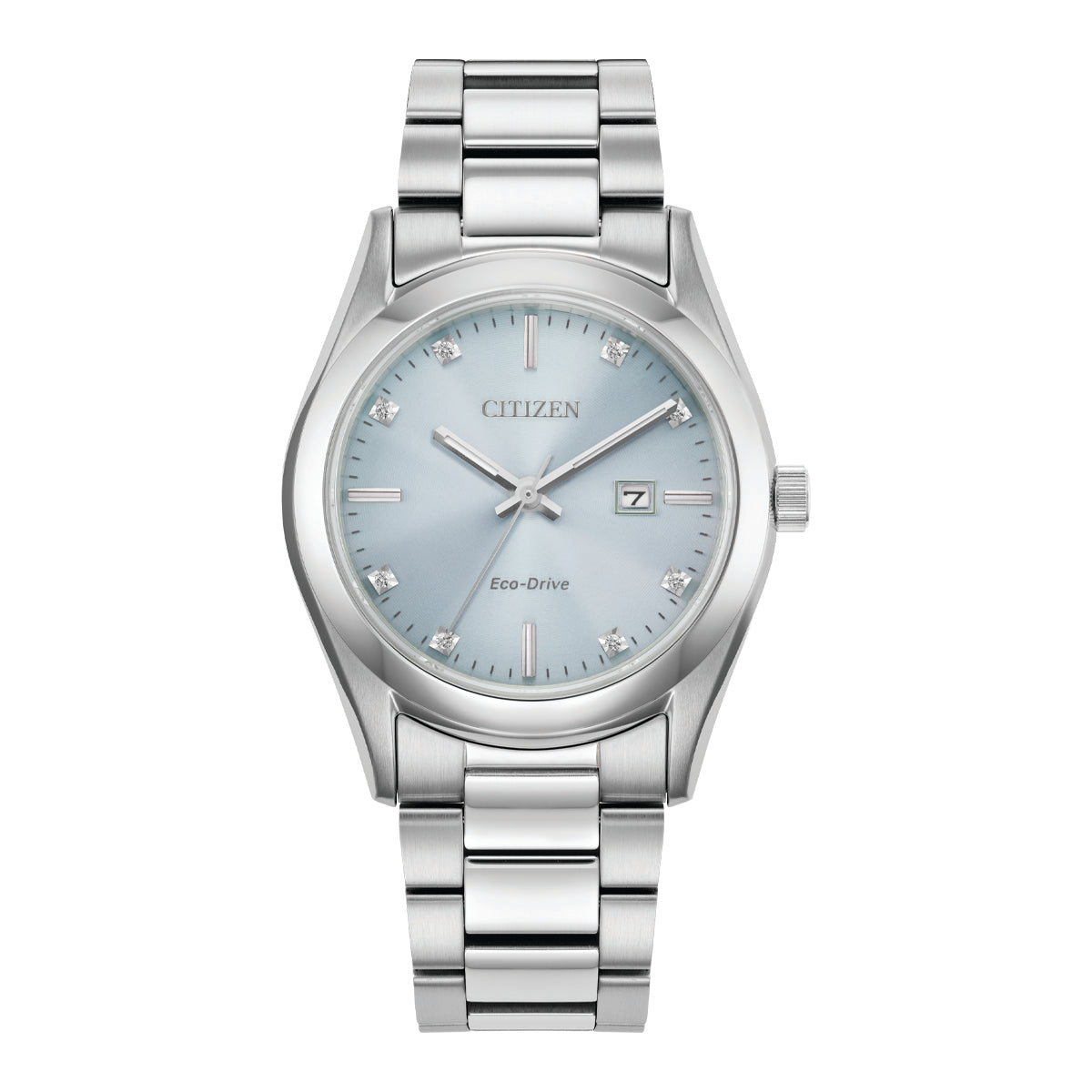 Ladies Silver & Blue Dress Watch