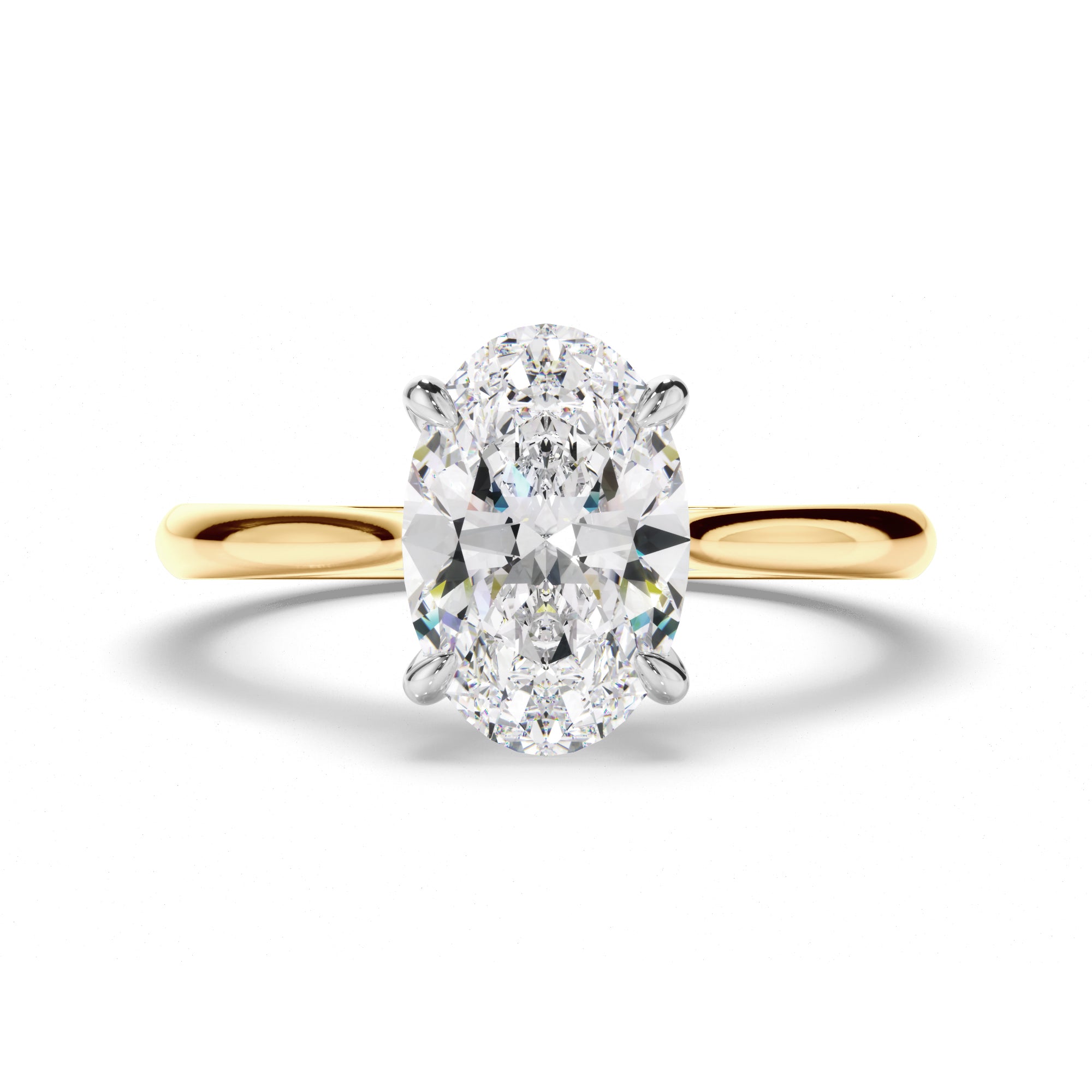 Eden - Oval Cut Diamond Solitaire Engagement Ring