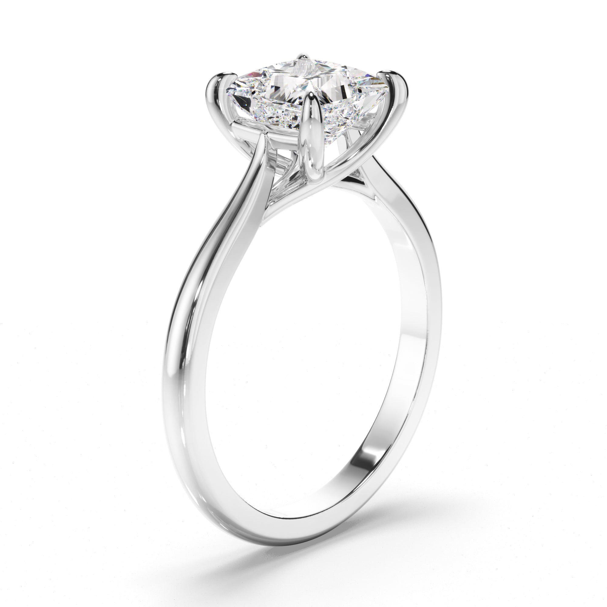 Gabrielle - Princess Cut Diamond Solitaire Engagement Ring
