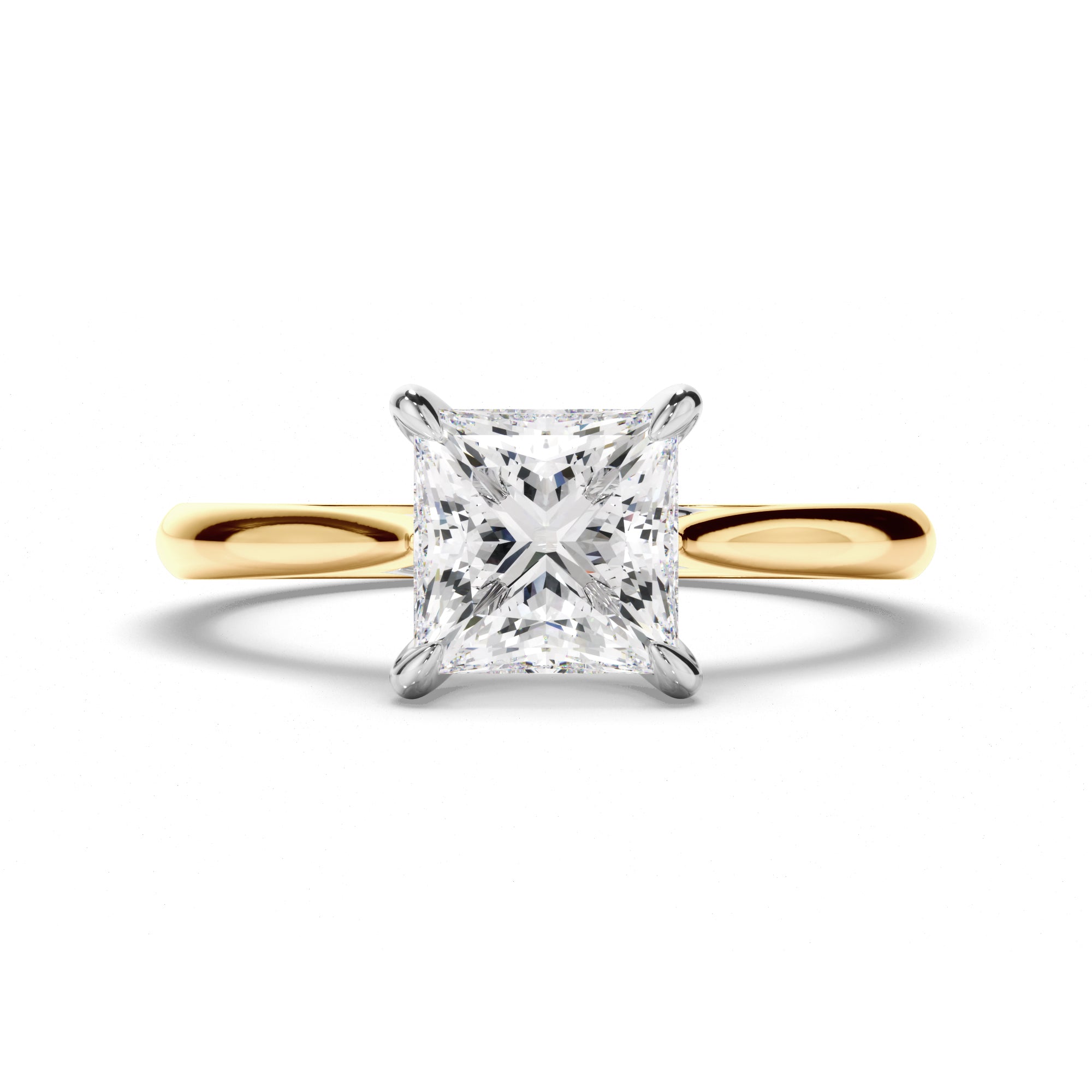 Gabrielle - Princess Cut Diamond Solitaire Engagement Ring