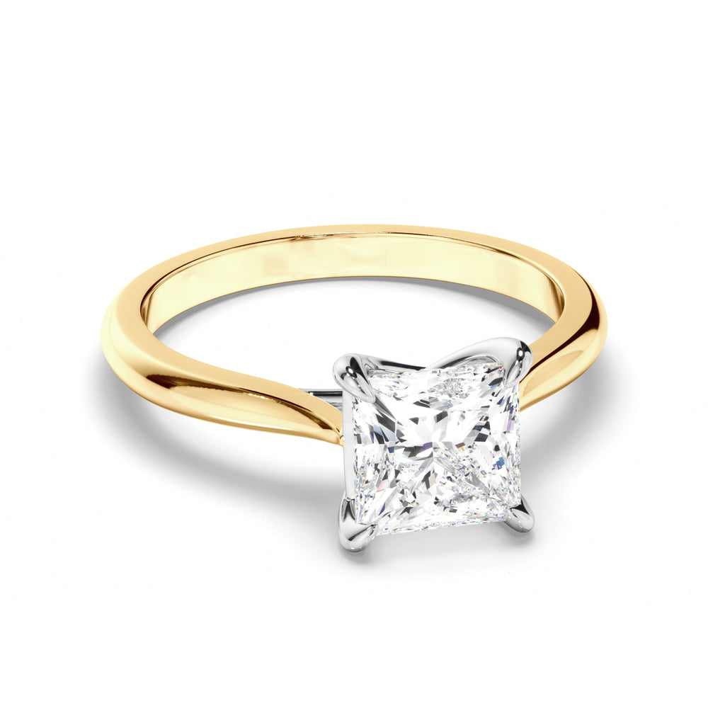 Gabrielle - Princess Cut Diamond Solitaire Engagement Ring