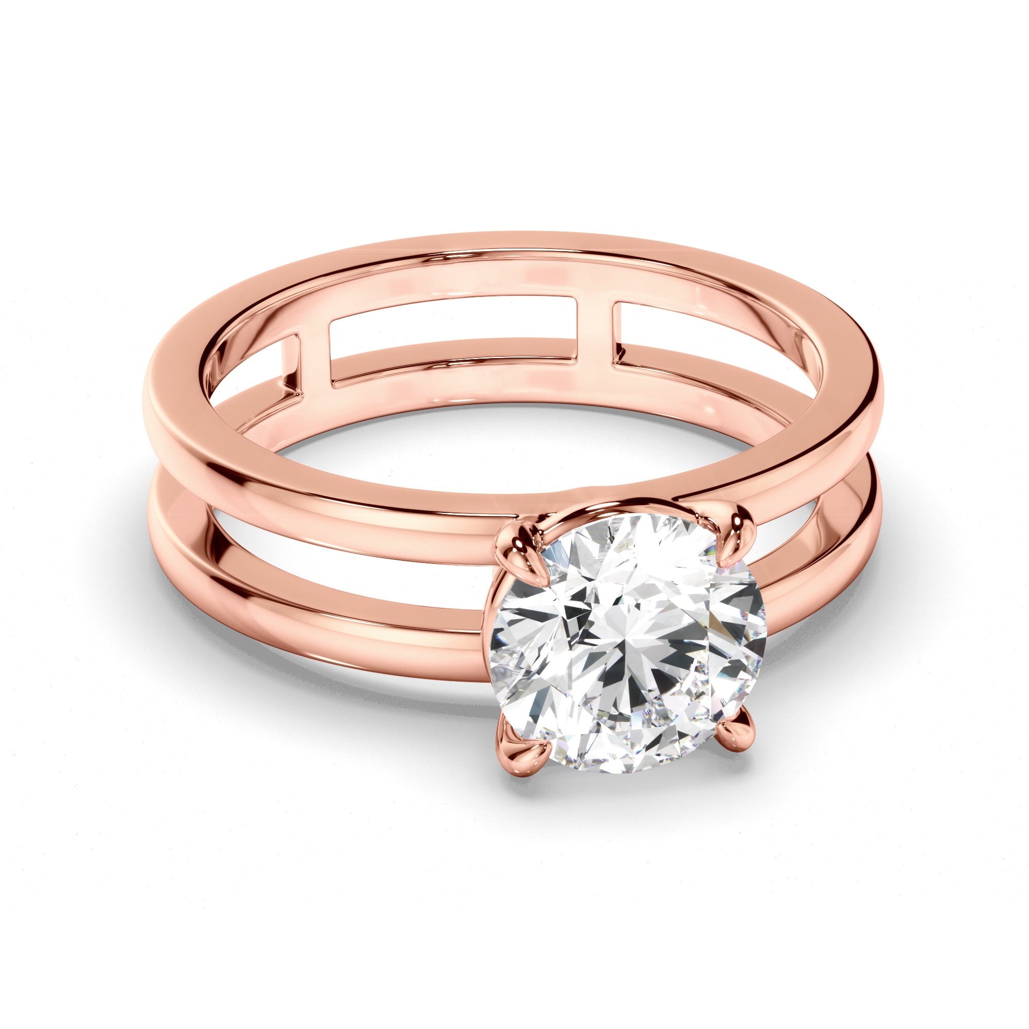 Calypso - Round Brilliant Cut Diamond Solitaire Engagement Ring