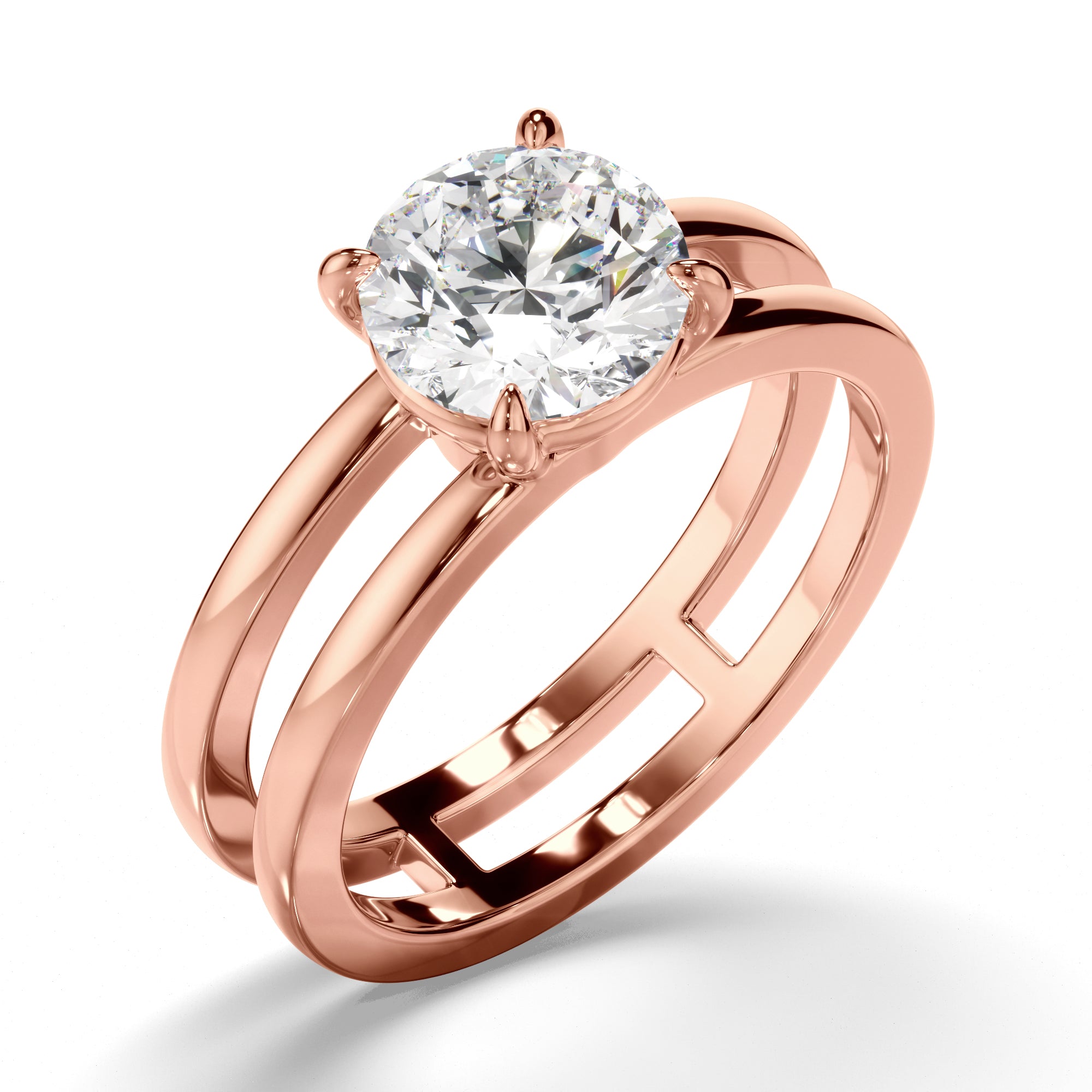 Calypso - Round Brilliant Cut Diamond Solitaire Engagement Ring