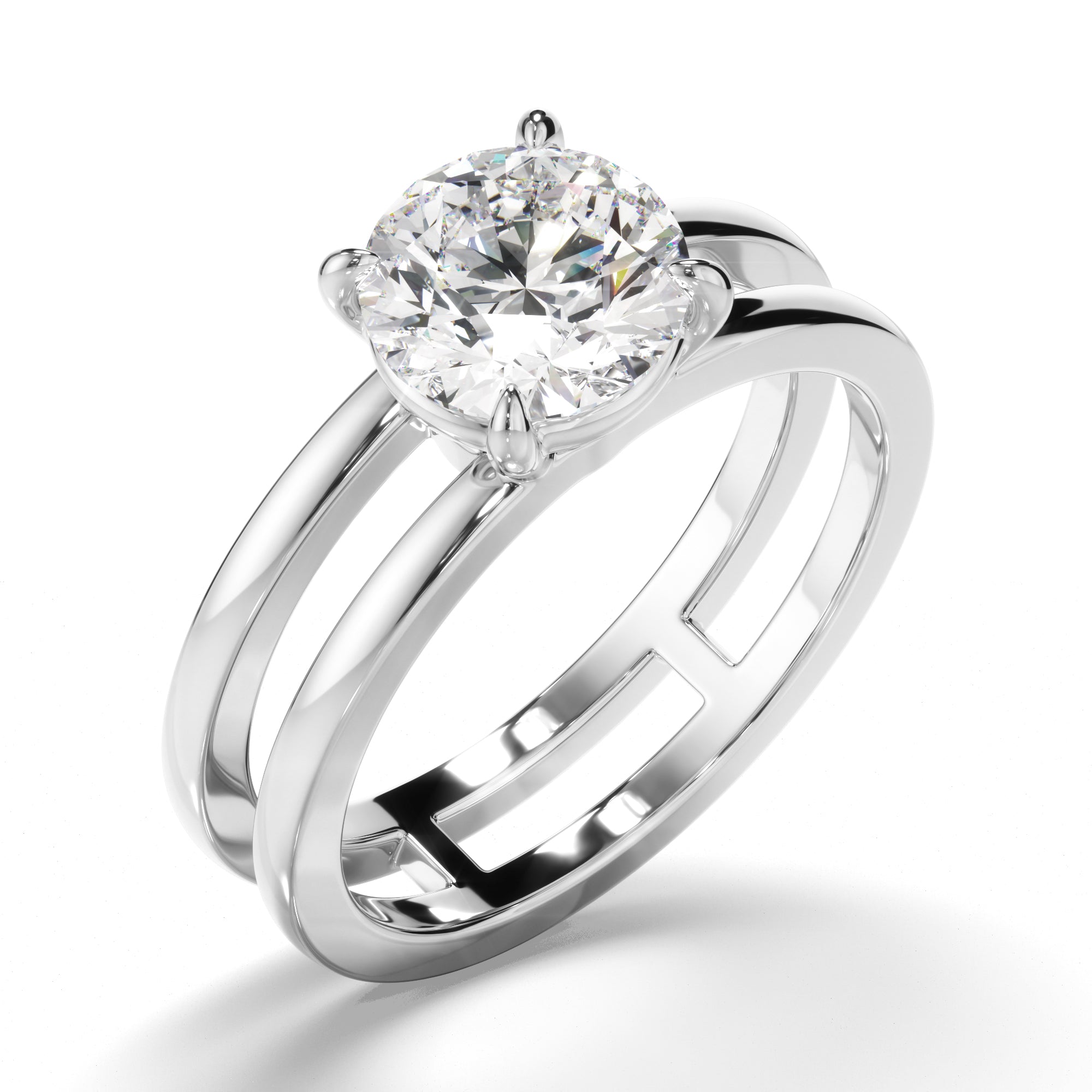 Calypso - Round Brilliant Cut Diamond Solitaire Engagement Ring