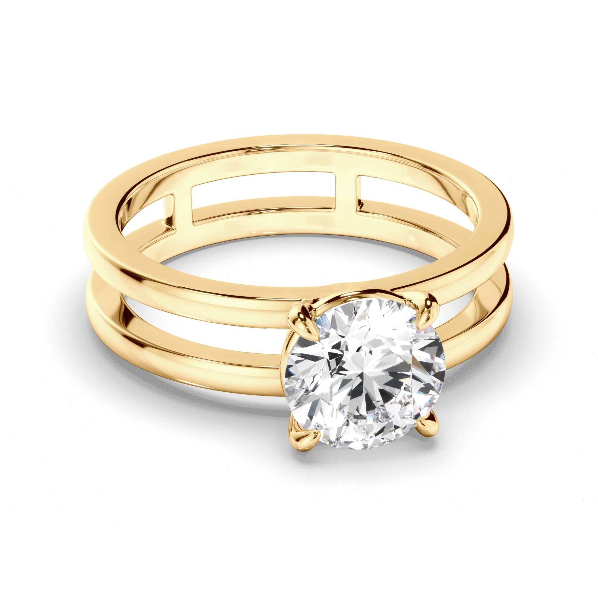 Calypso - Round Brilliant Cut Diamond Solitaire Engagement Ring
