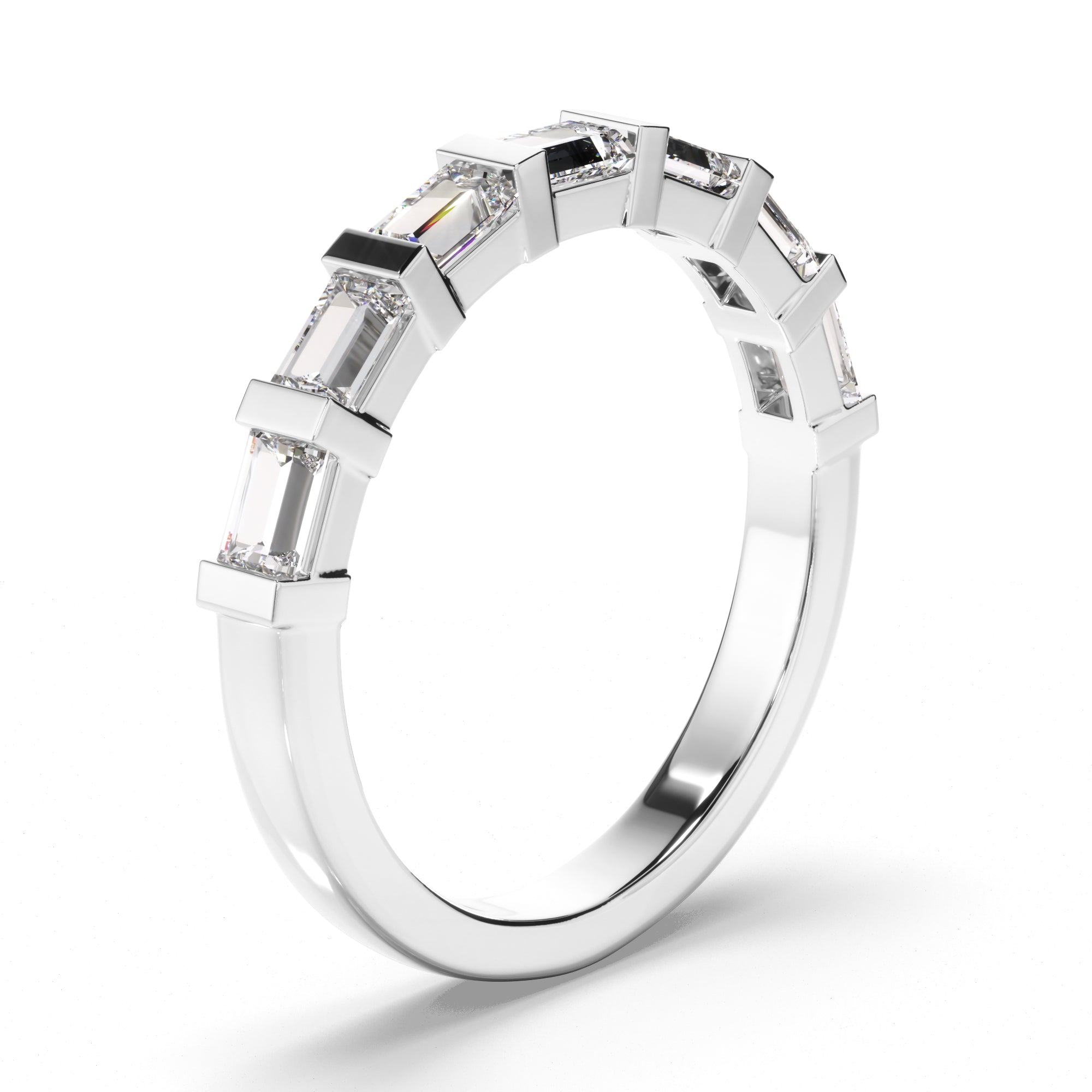 Lorelei - Baguette Cut Diamond Anniversary Ring