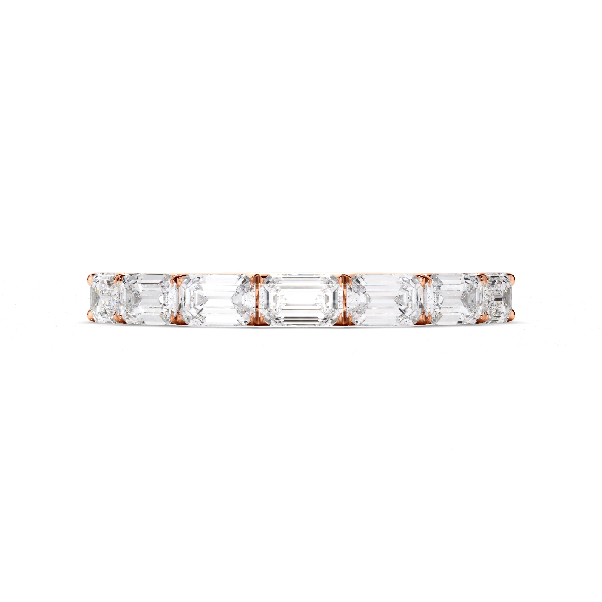 Arielle - Emerald Cut Diamond Anniversary Ring
