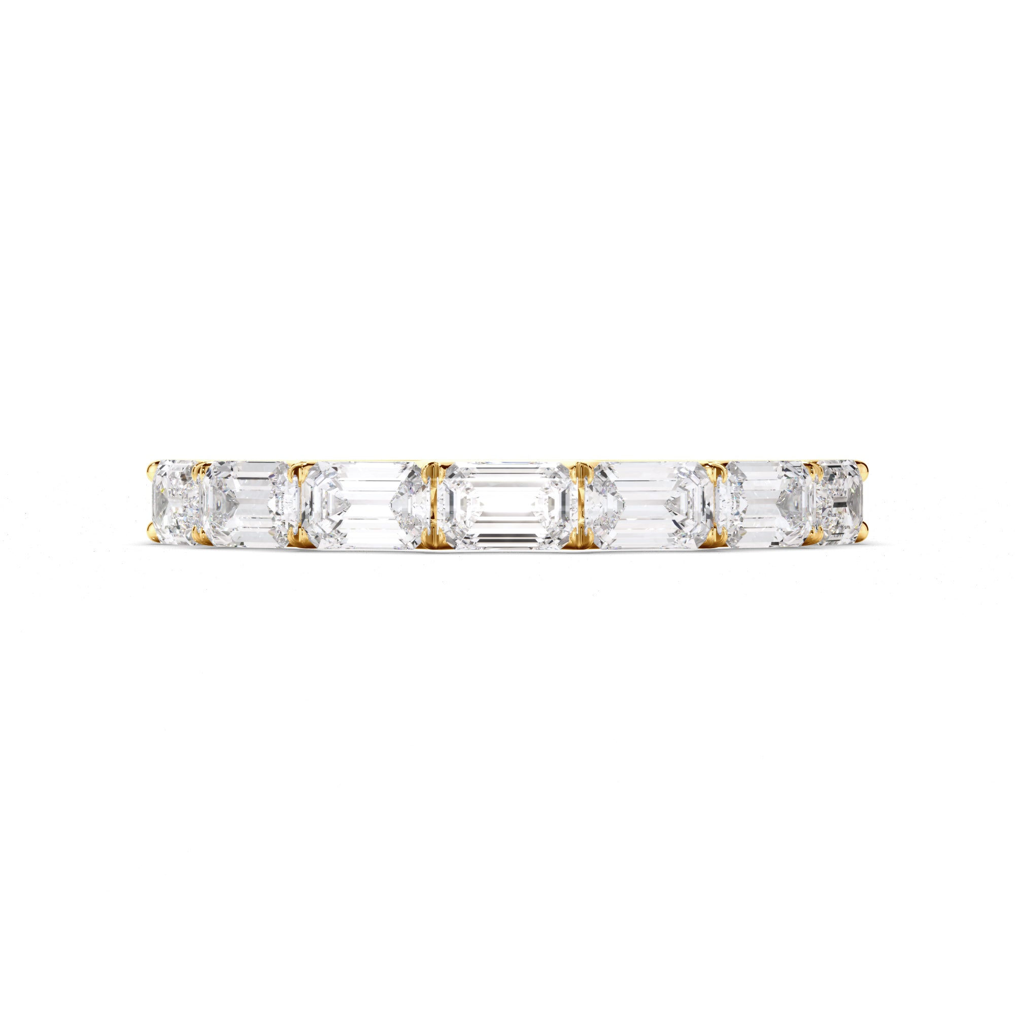 Arielle - Emerald Cut Diamond Anniversary Ring