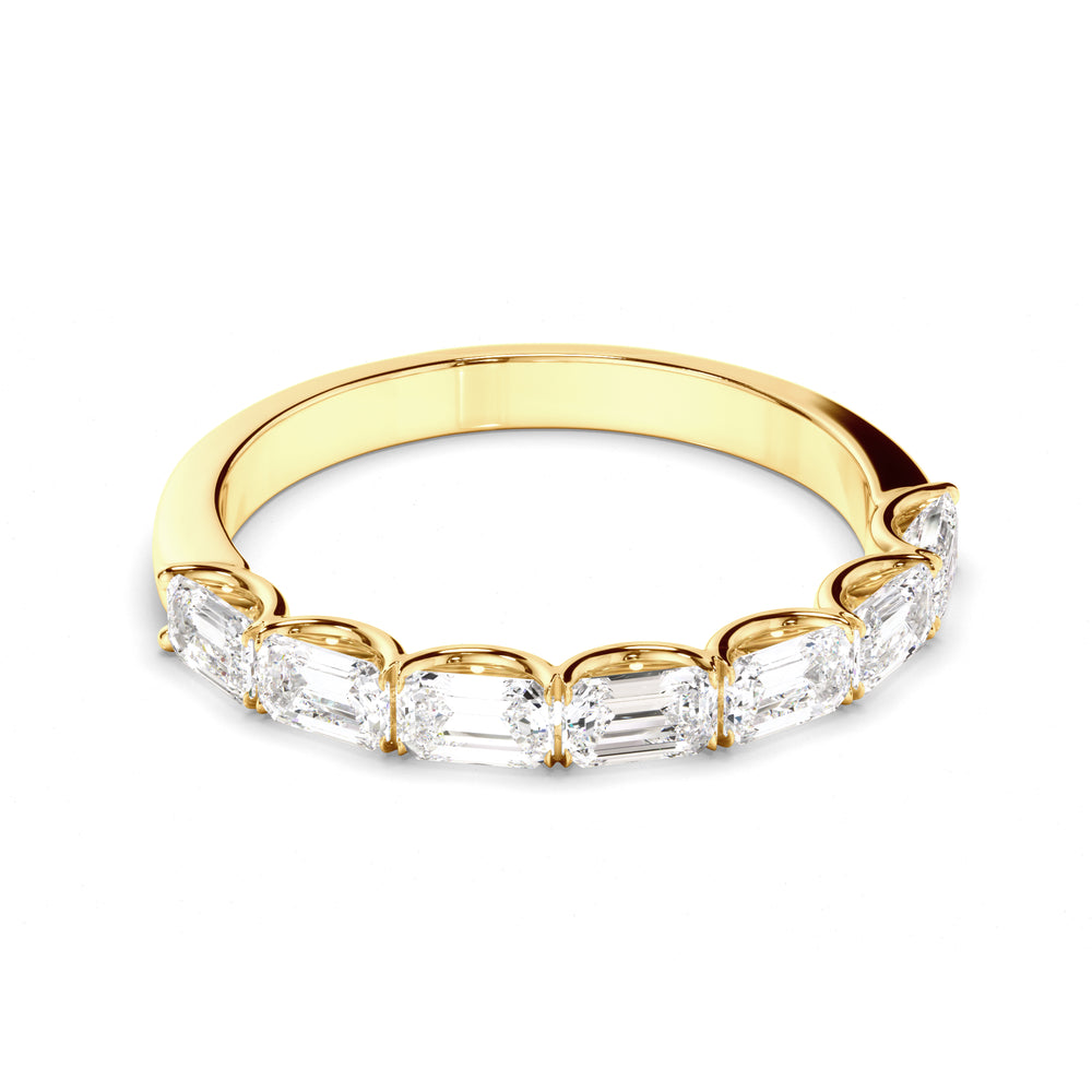 Arielle - Emerald Cut Diamond Anniversary Ring