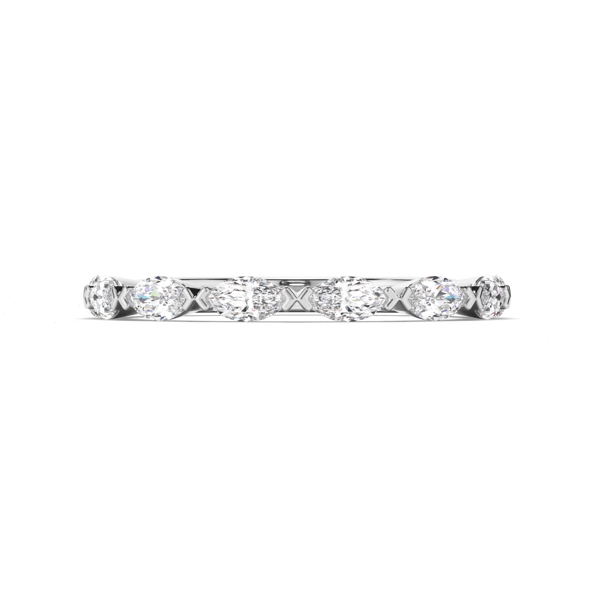 Bianca - Marquise Cut Diamond Wedding Ring