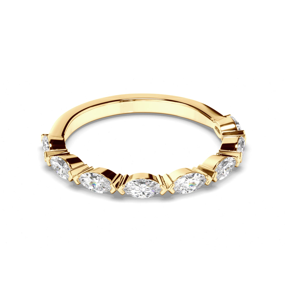 Bianca - Marquise Cut Diamond Wedding Ring