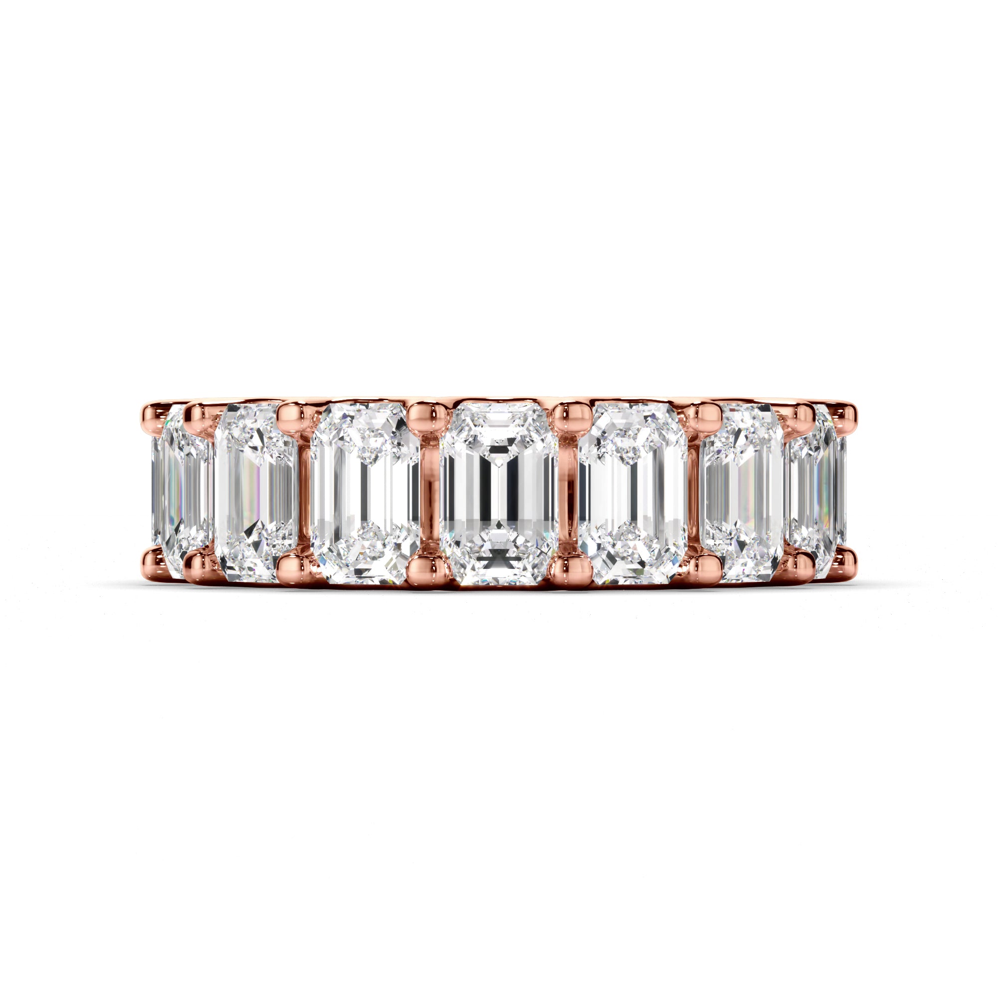 Giselle - Emerald Cut Diamond Eternity Ring