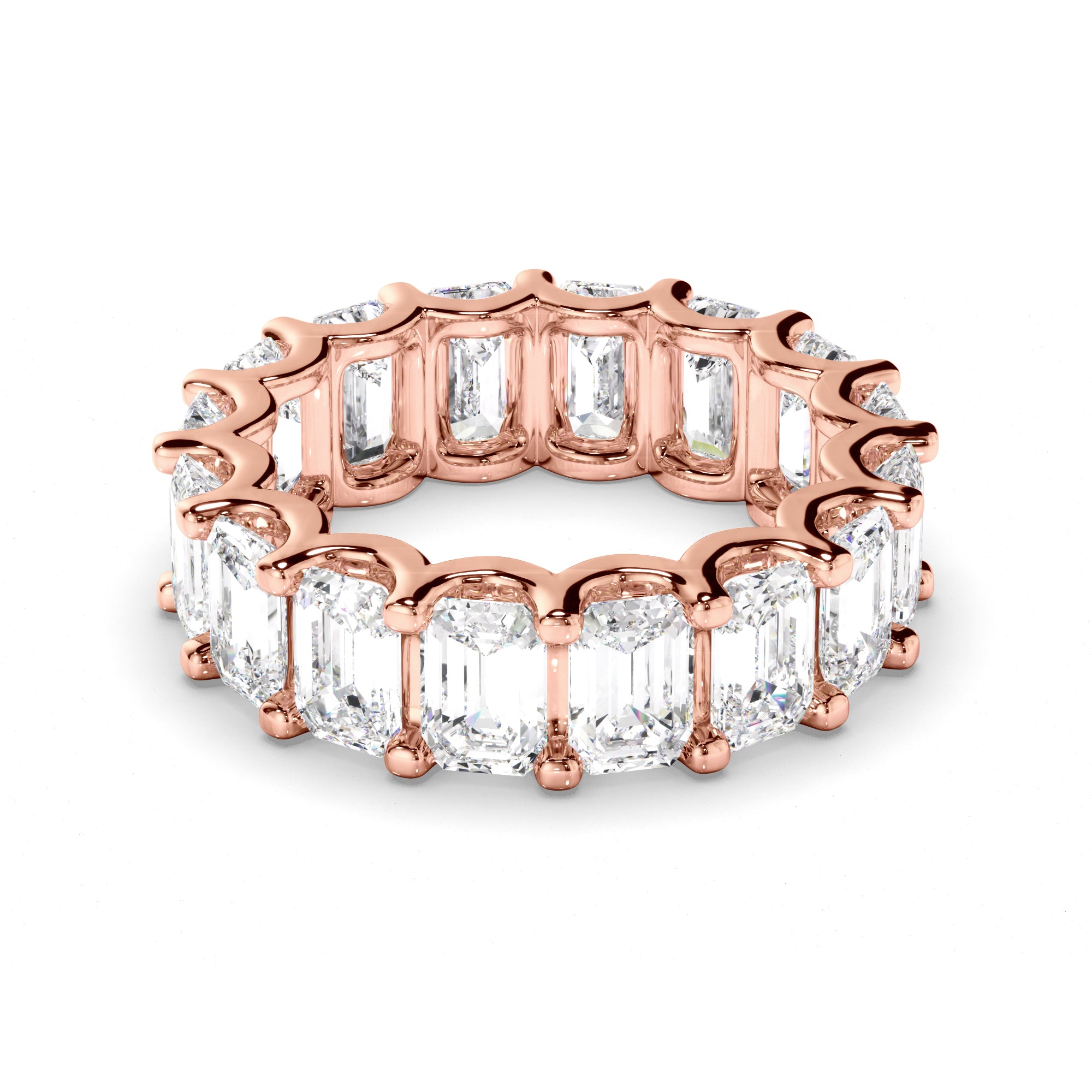 Giselle - Emerald Cut Diamond Eternity Ring