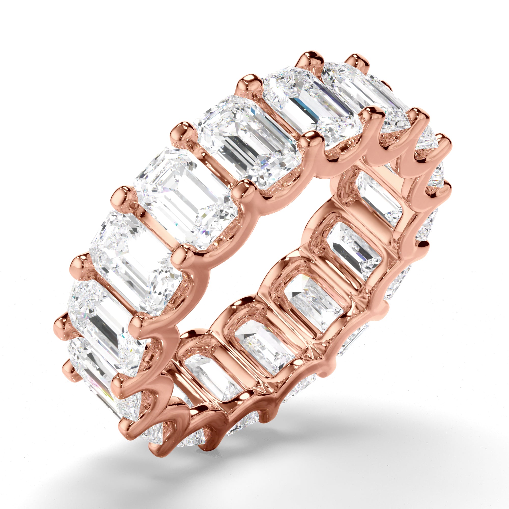 Giselle - Emerald Cut Diamond Eternity Ring