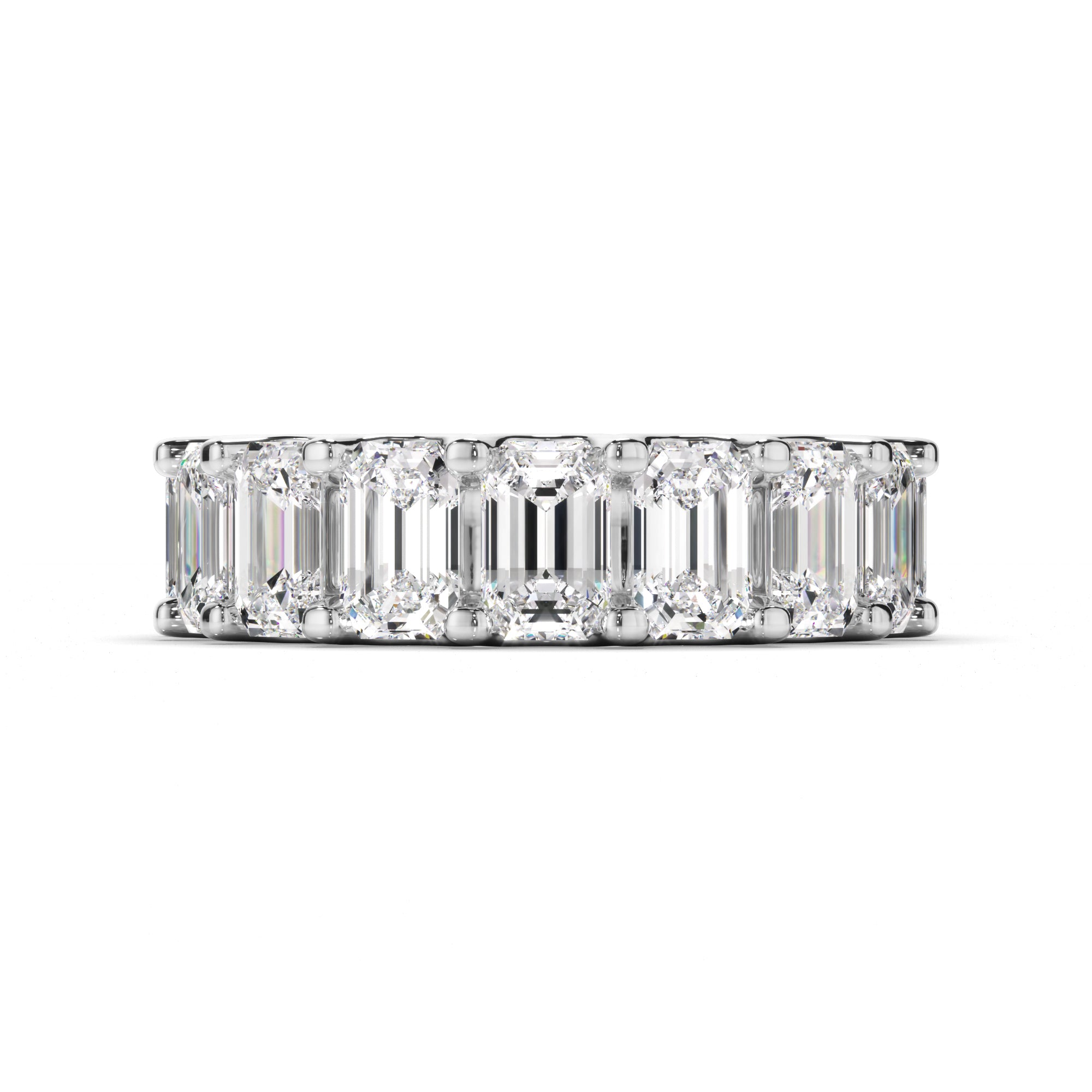 Giselle - Emerald Cut Diamond Eternity Ring