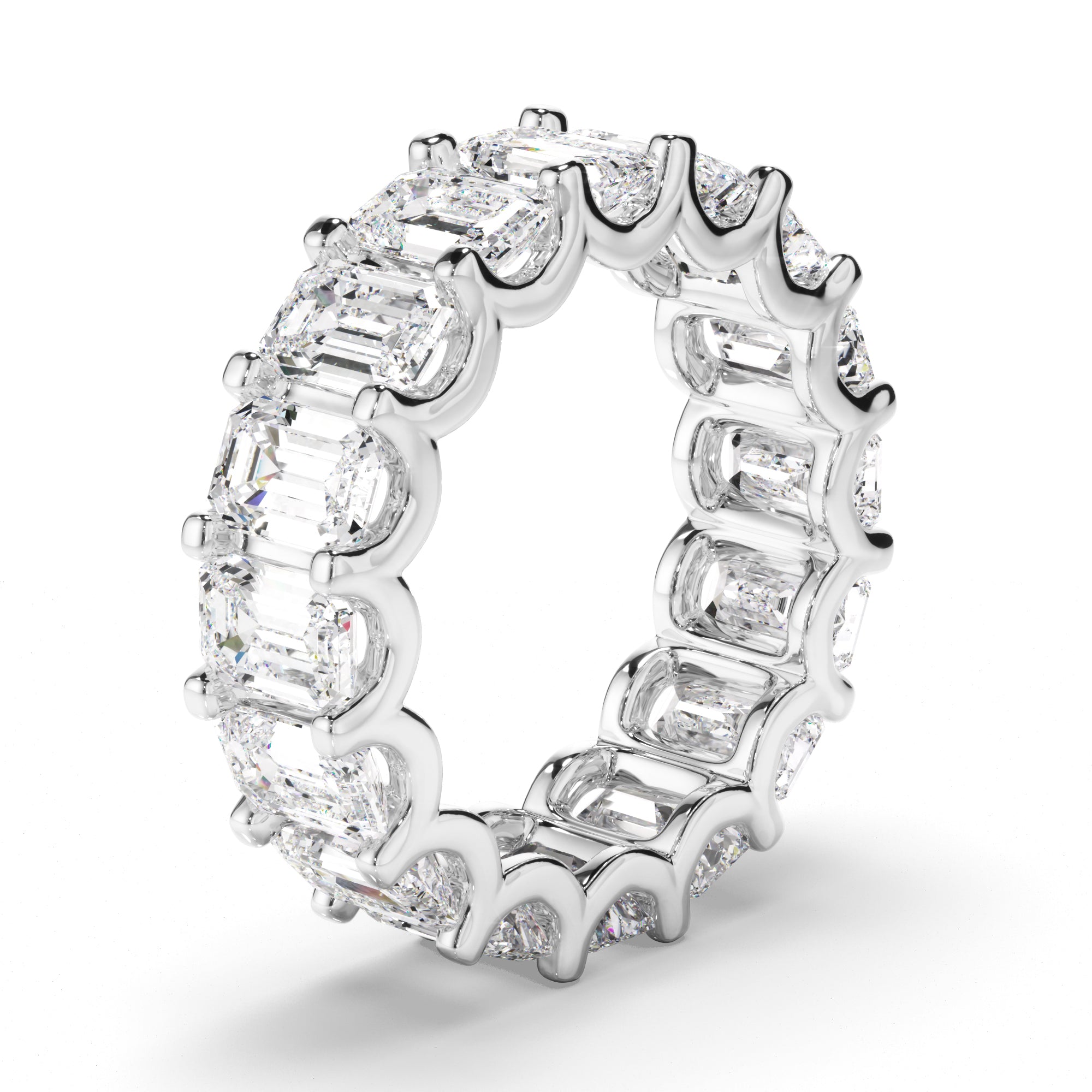 Giselle - Emerald Cut Diamond Eternity Ring