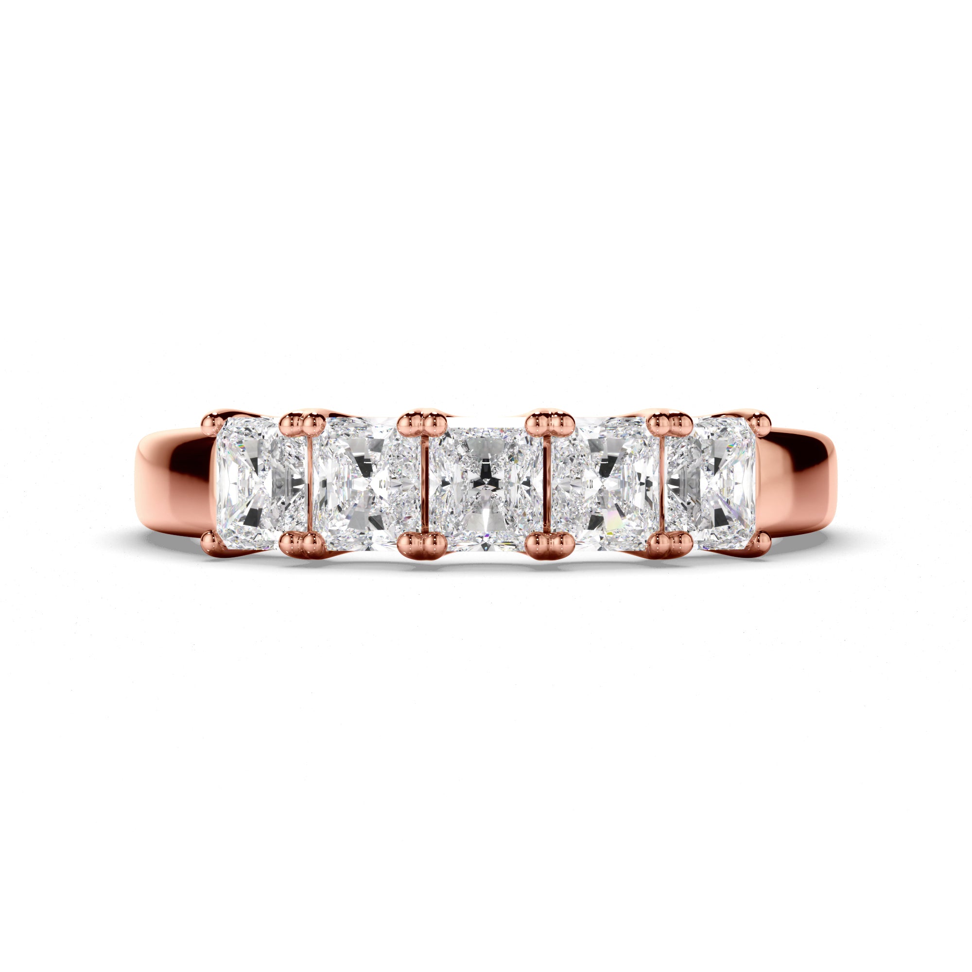 Lucienne - Radiant Cut Diamond Anniversary Ring