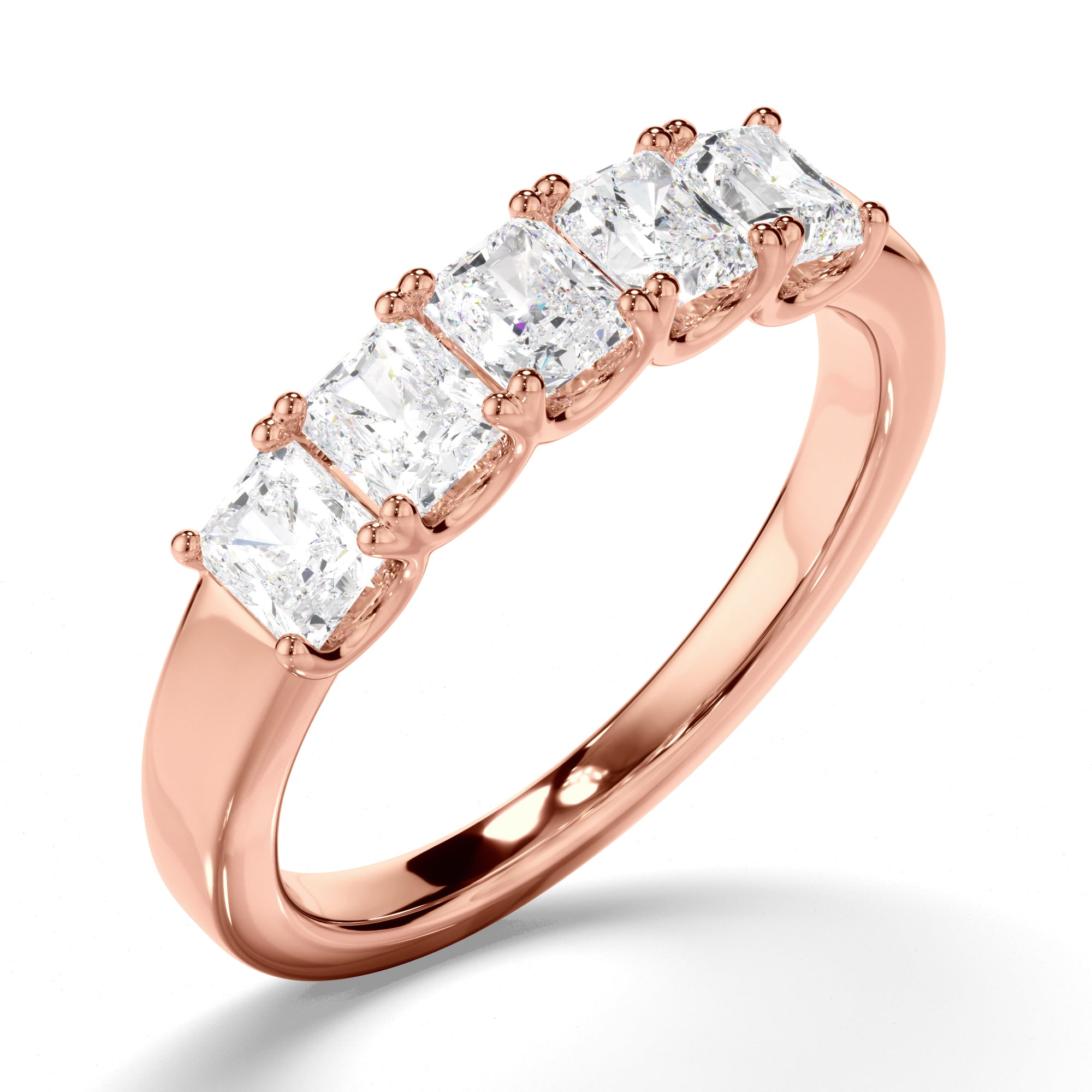 Lucienne - Radiant Cut Diamond Anniversary Ring