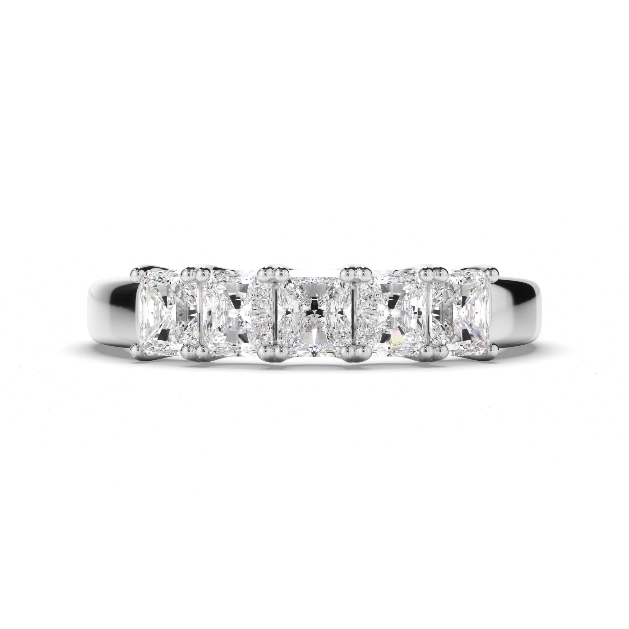 Lucienne - Radiant Cut Diamond Anniversary Ring