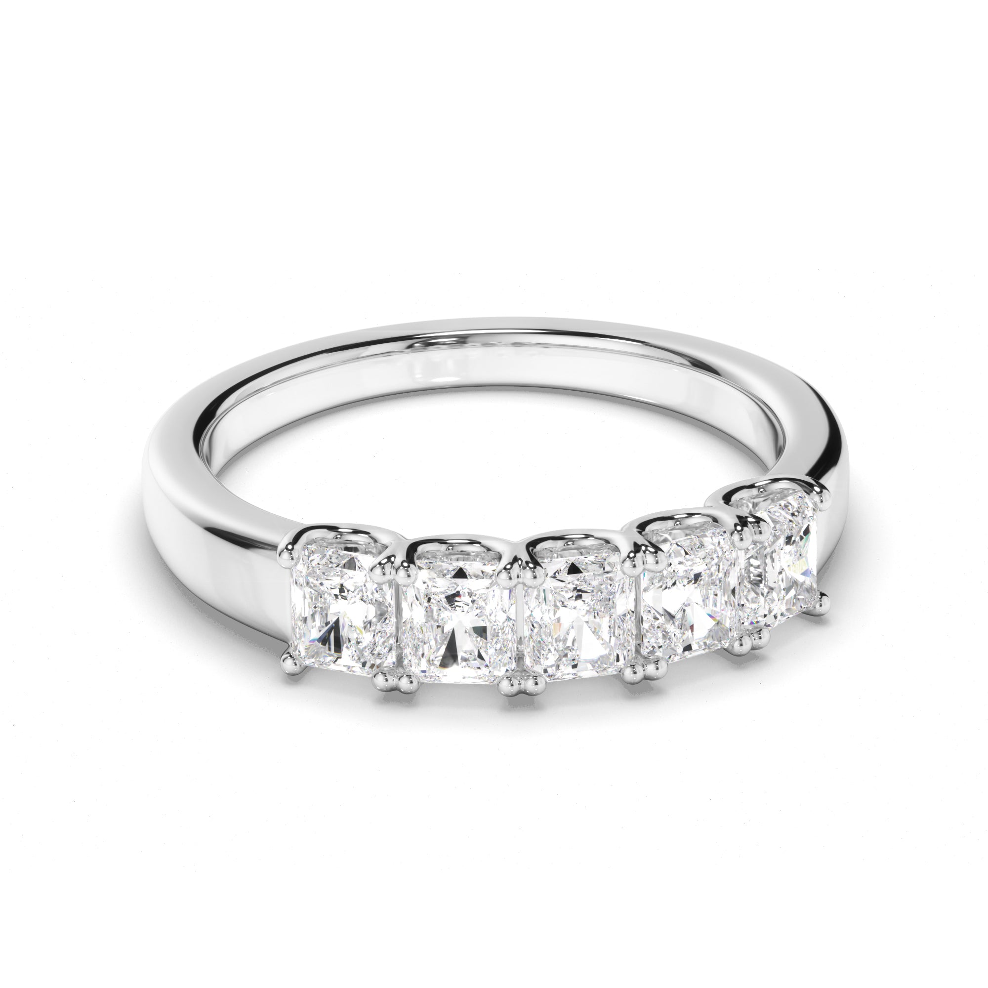 Lucienne - Radiant Cut Diamond Anniversary Ring