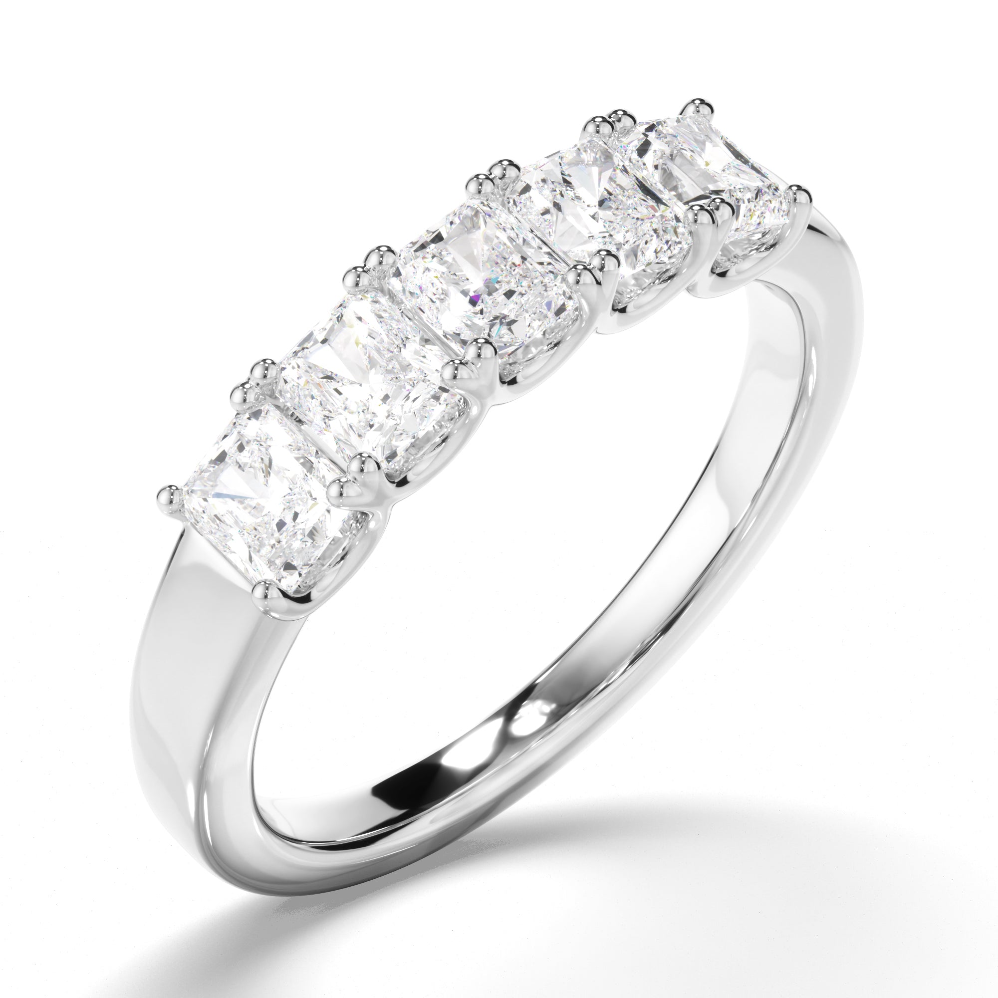 Lucienne - Radiant Cut Diamond Anniversary Ring