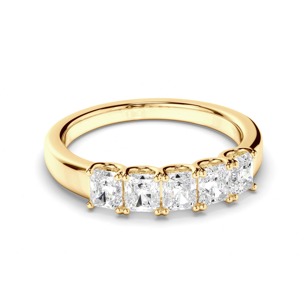Lucienne - Radiant Cut Diamond Anniversary Ring