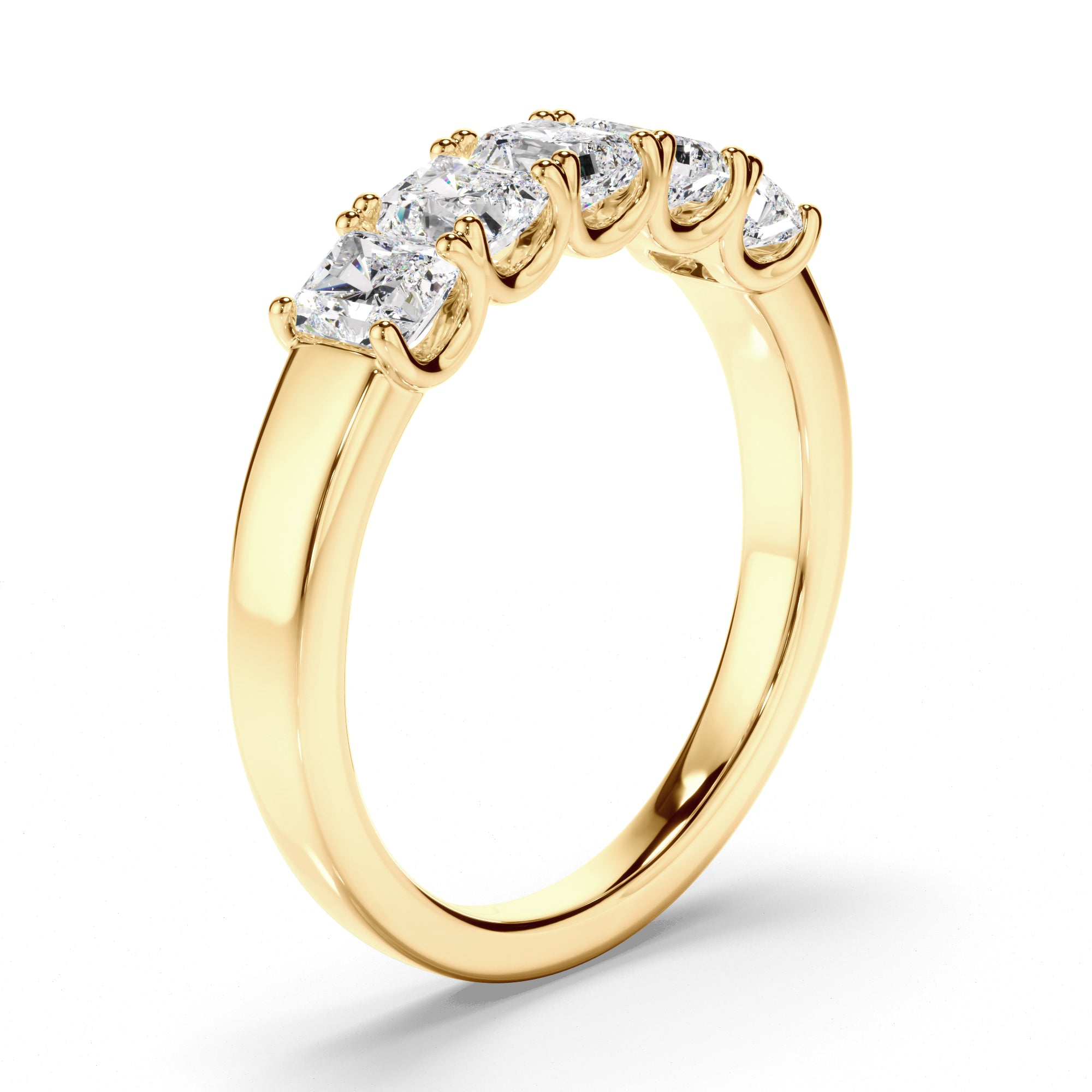 Lucienne - Radiant Cut Diamond Anniversary Ring