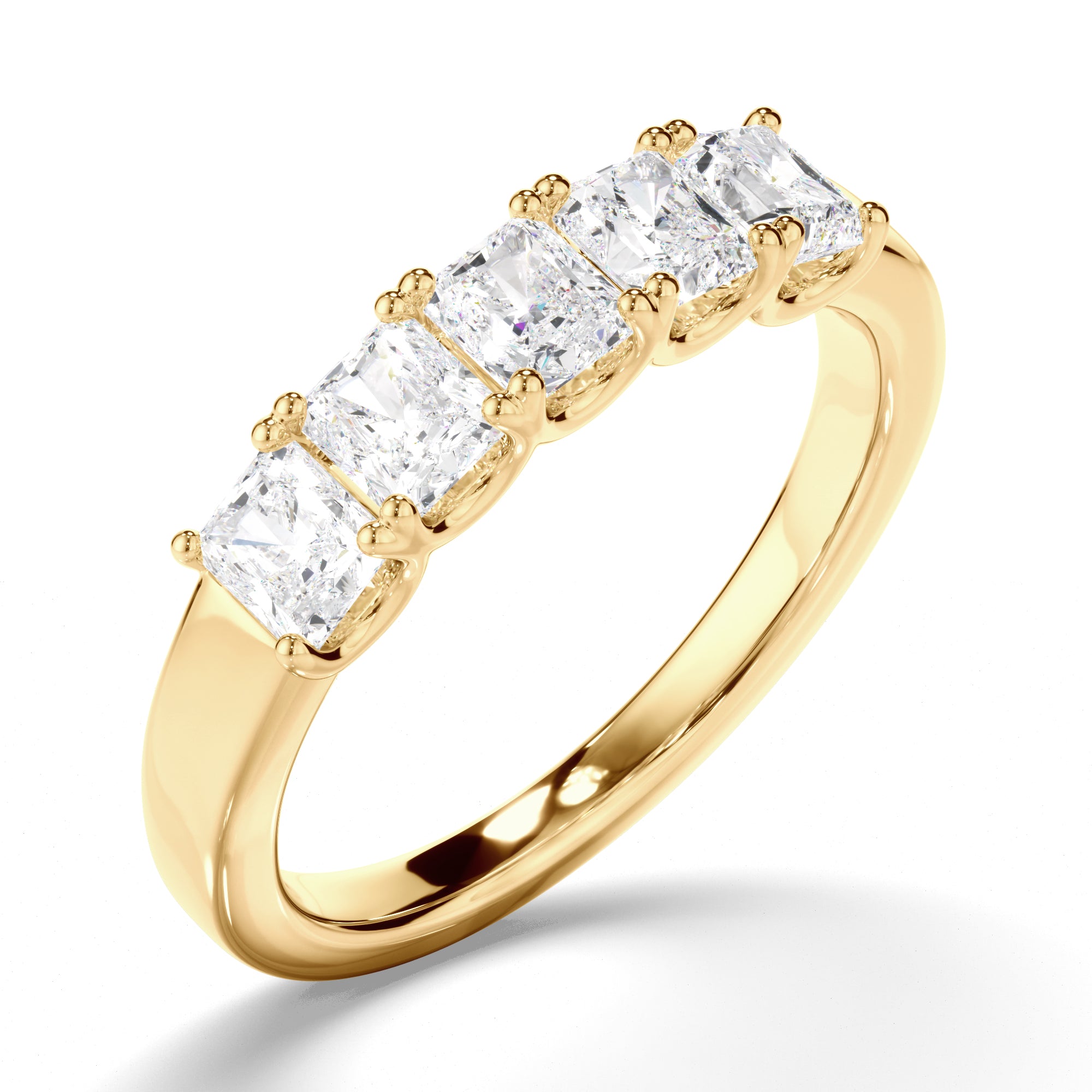 Lucienne - Radiant Cut Diamond Anniversary Ring