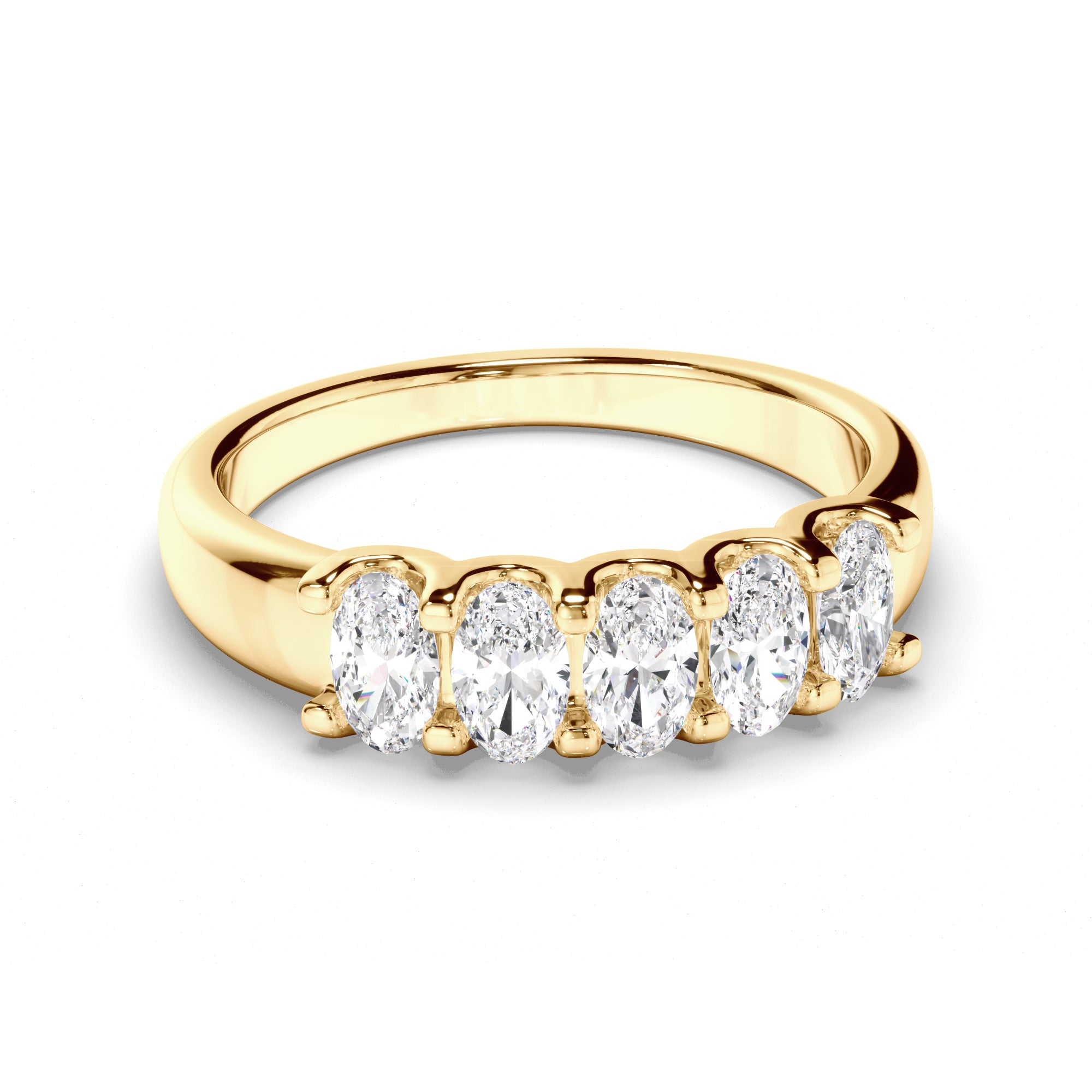 Audrey - Oval Cut Diamond Anniversary Ring