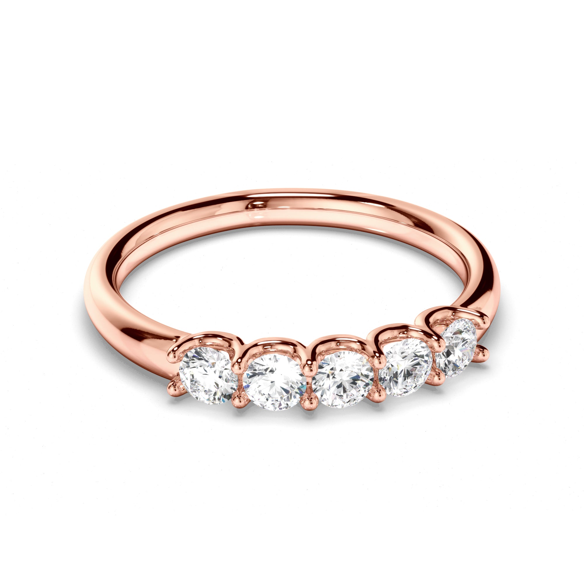 Marigold - Round Brilliant Cut Diamond Anniversary Ring
