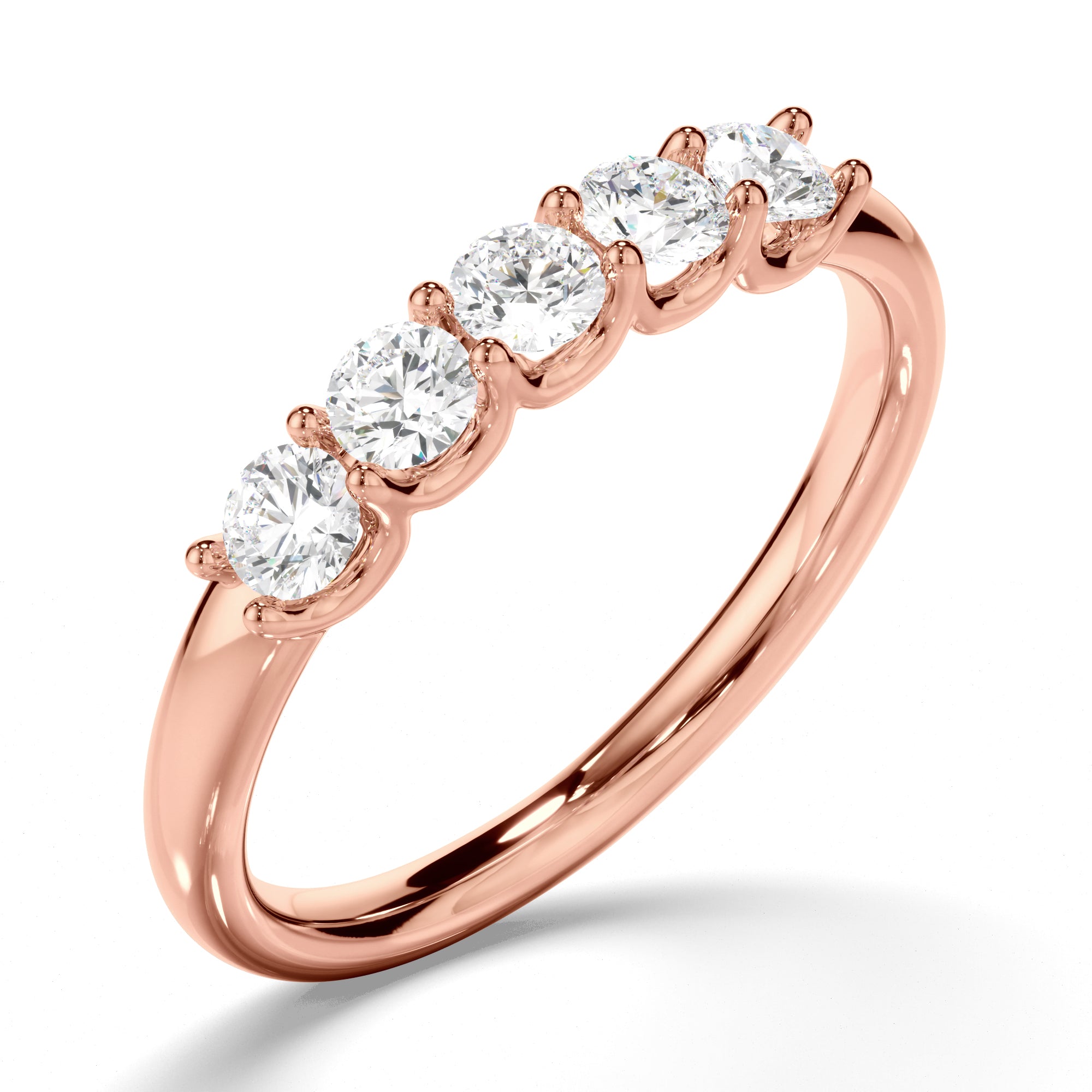 Marigold - Round Brilliant Cut Diamond Anniversary Ring