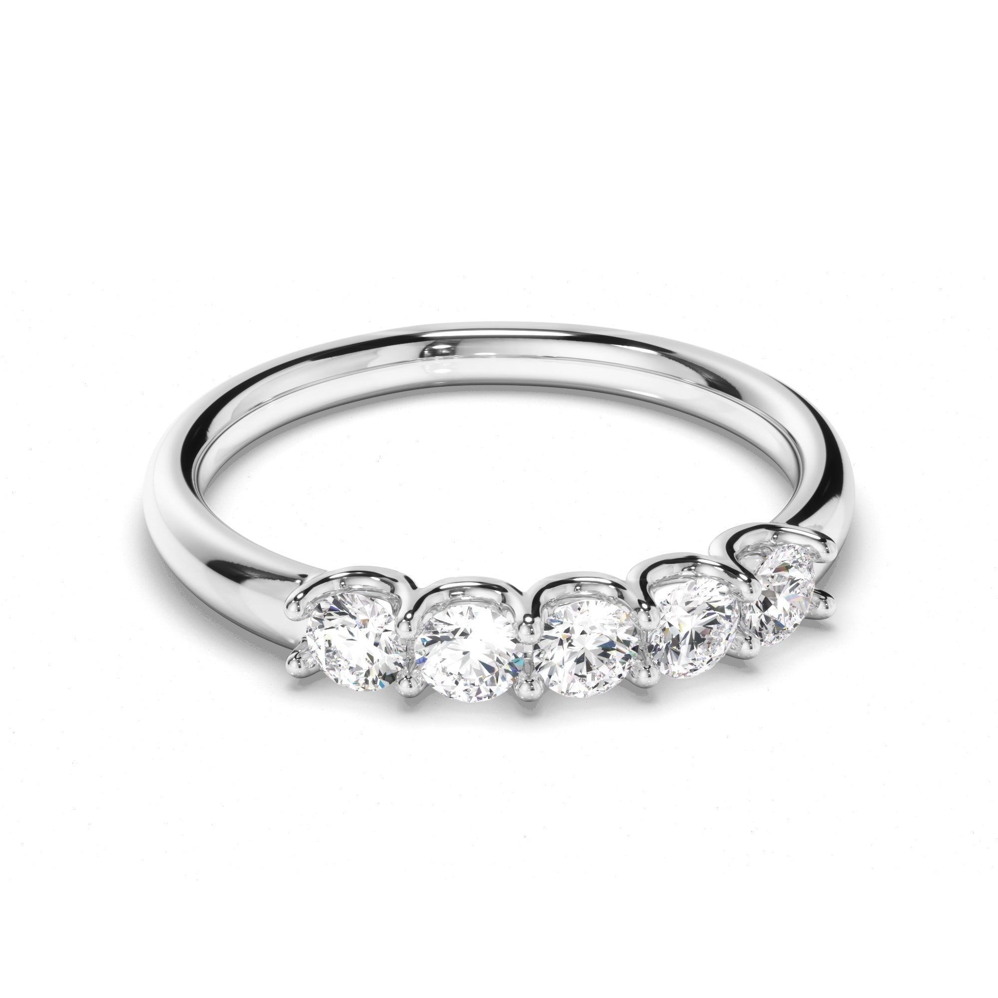 Marigold - Round Brilliant Cut Diamond Anniversary Ring