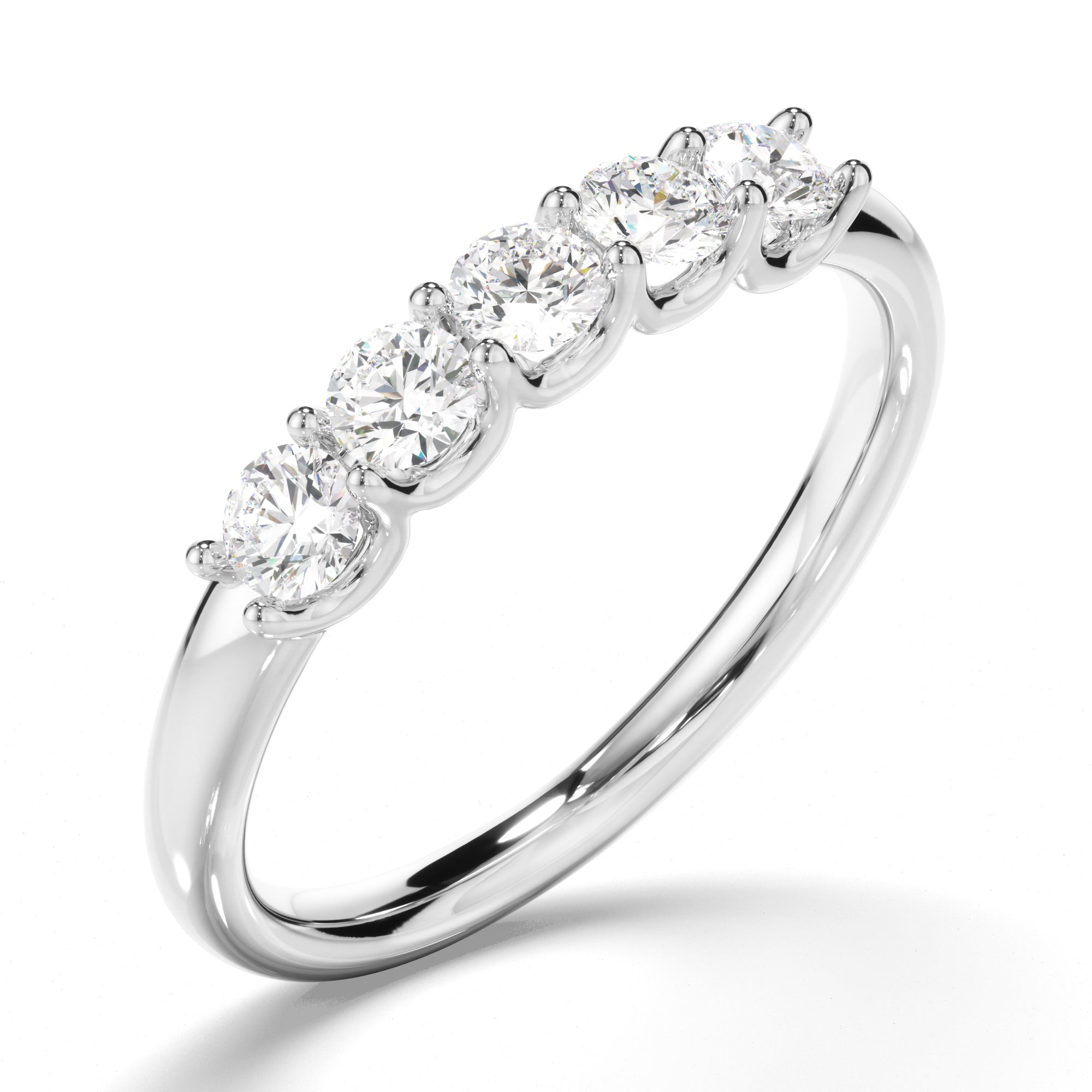 Marigold - Round Brilliant Cut Diamond Anniversary Ring