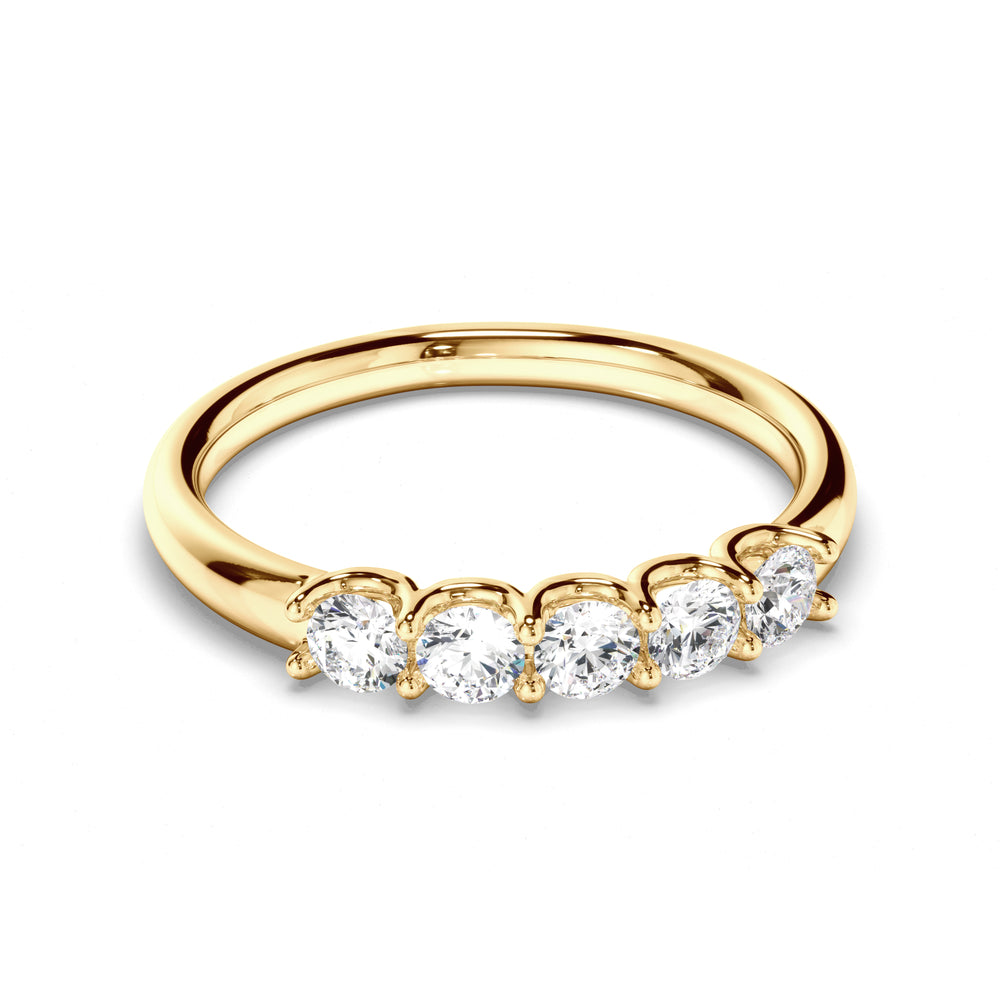 Marigold - Round Brilliant Cut Diamond Anniversary Ring